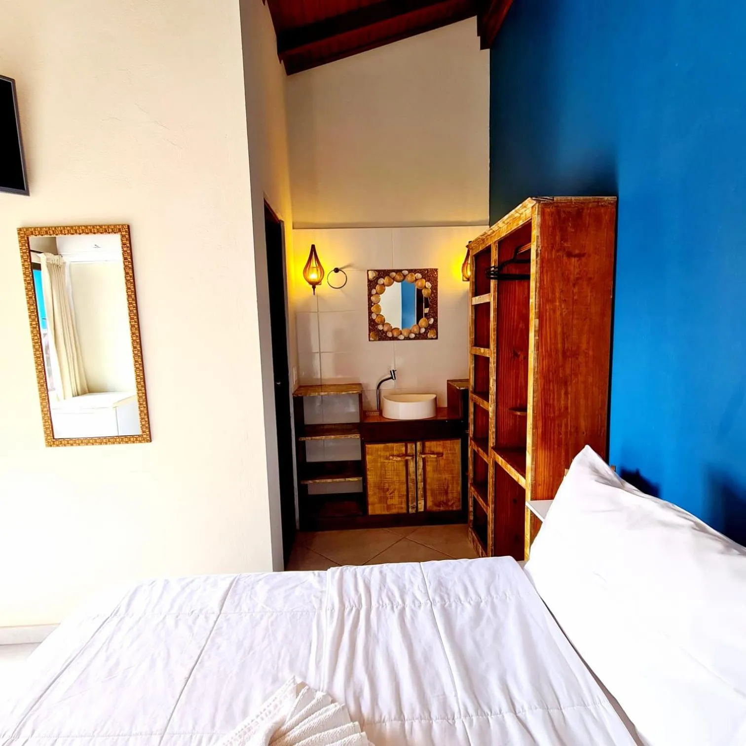 Bed in Pousada Doce Mar