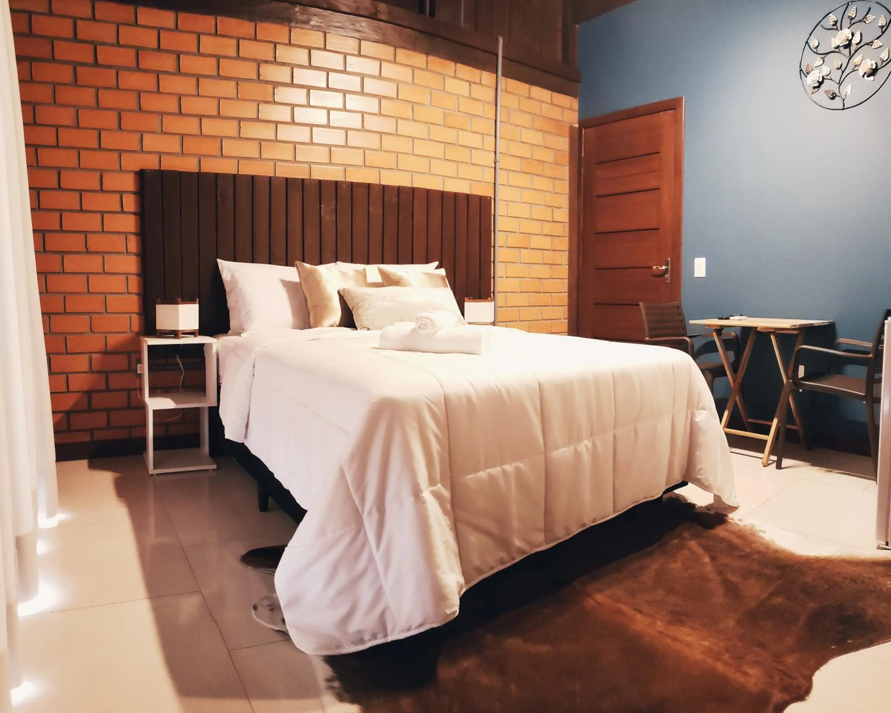 Bed in Pousada Doce Mar