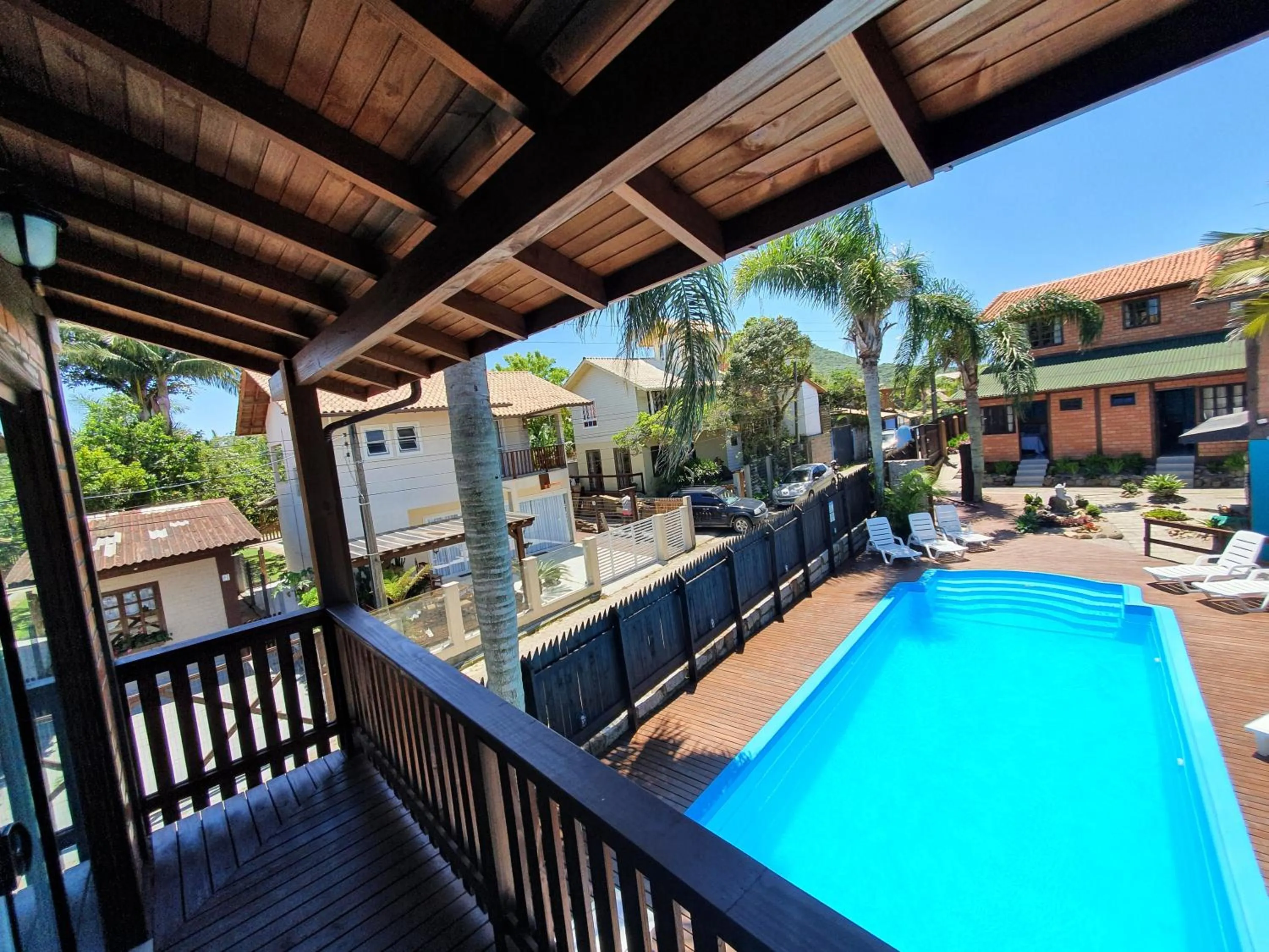 Pool view in Pousada Doce Mar