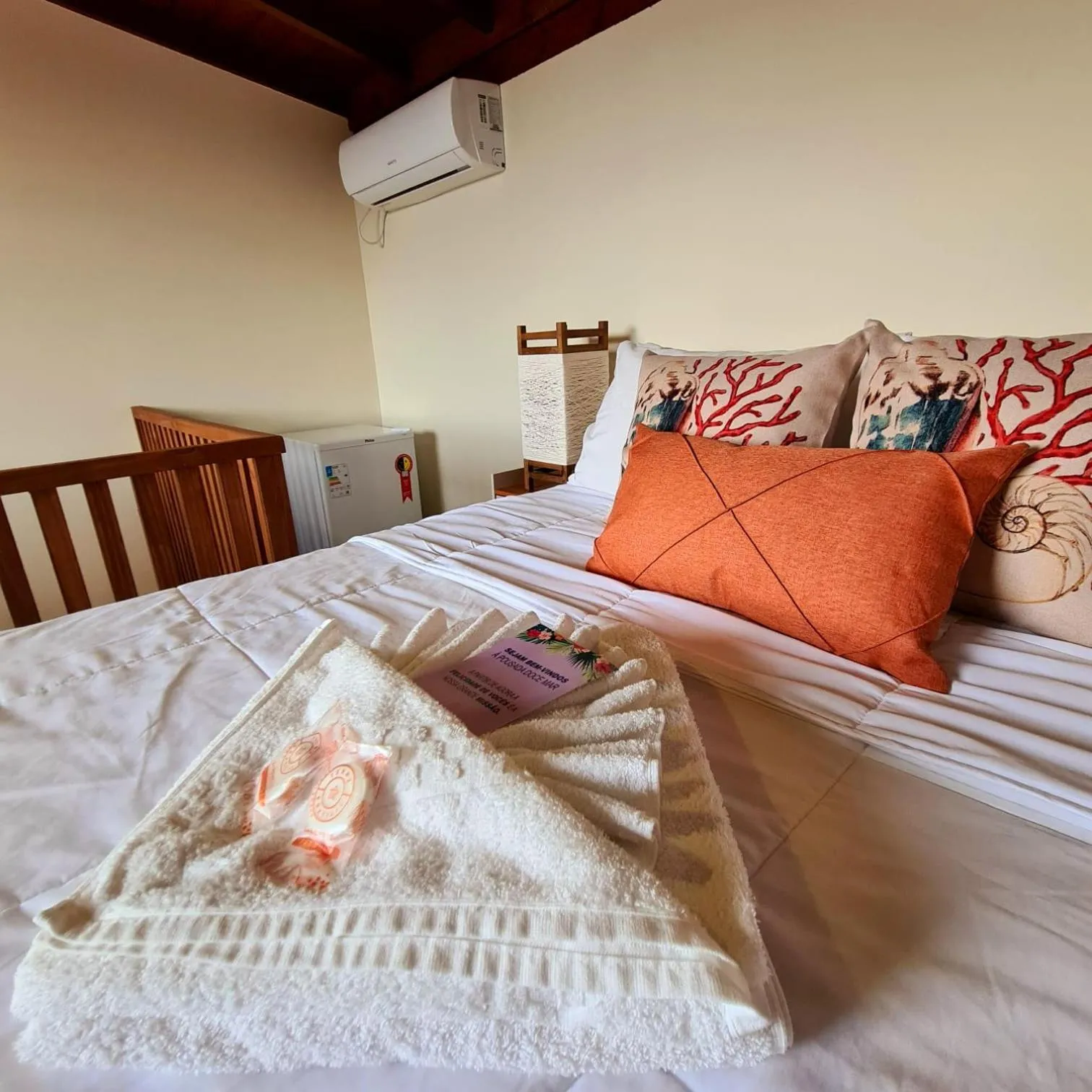 Bed in Pousada Doce Mar