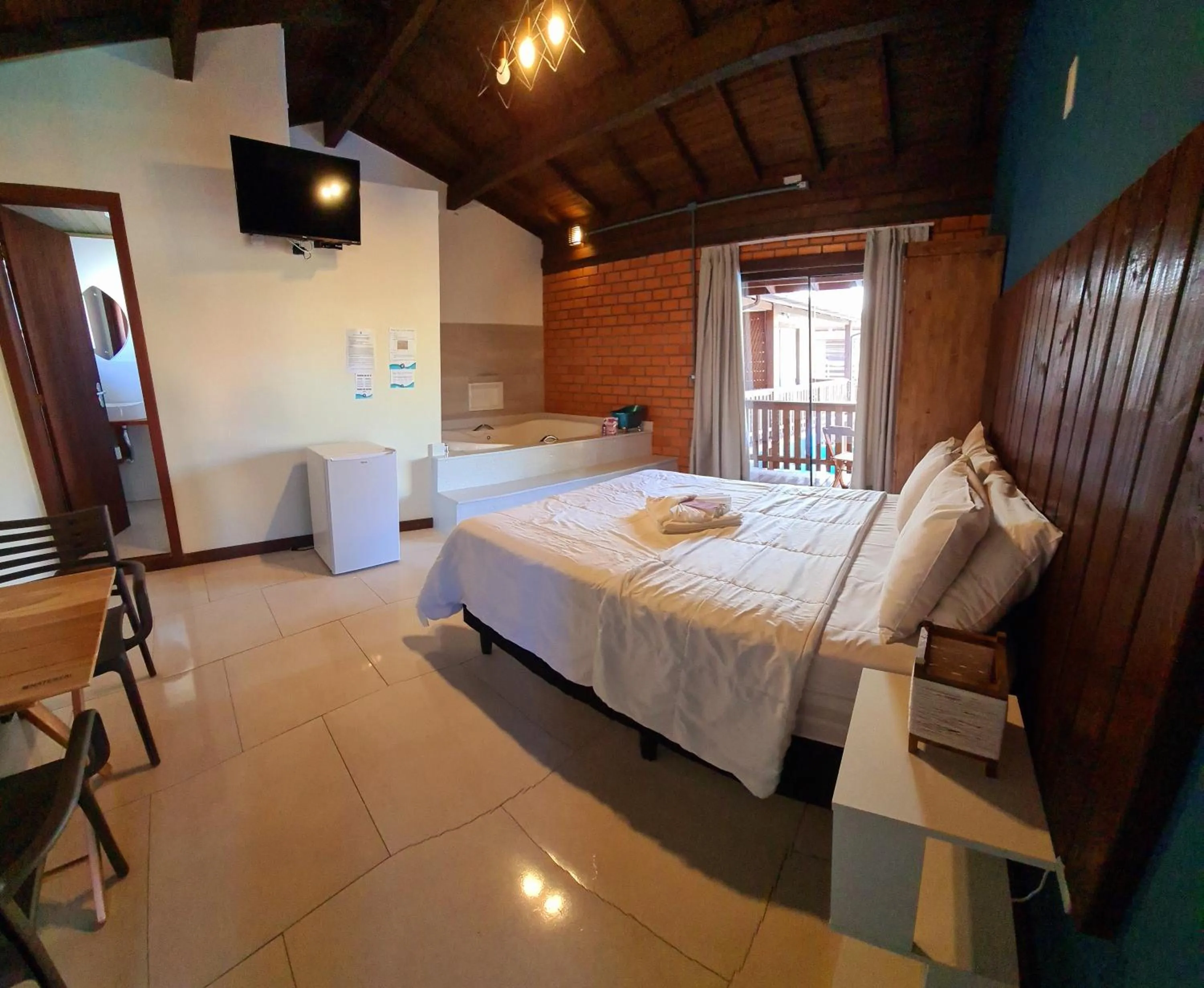 Bed in Pousada Doce Mar