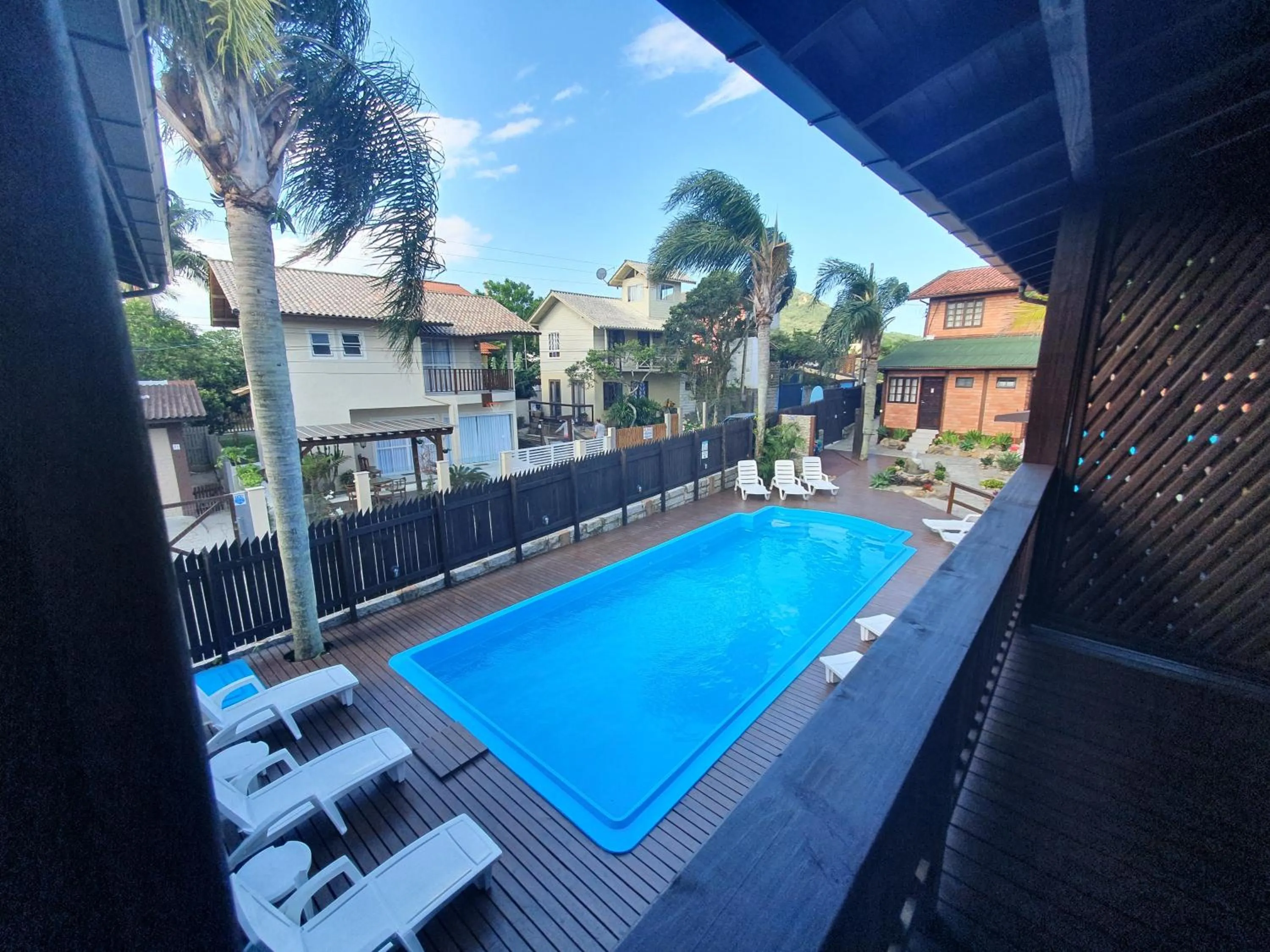 Pool view in Pousada Doce Mar