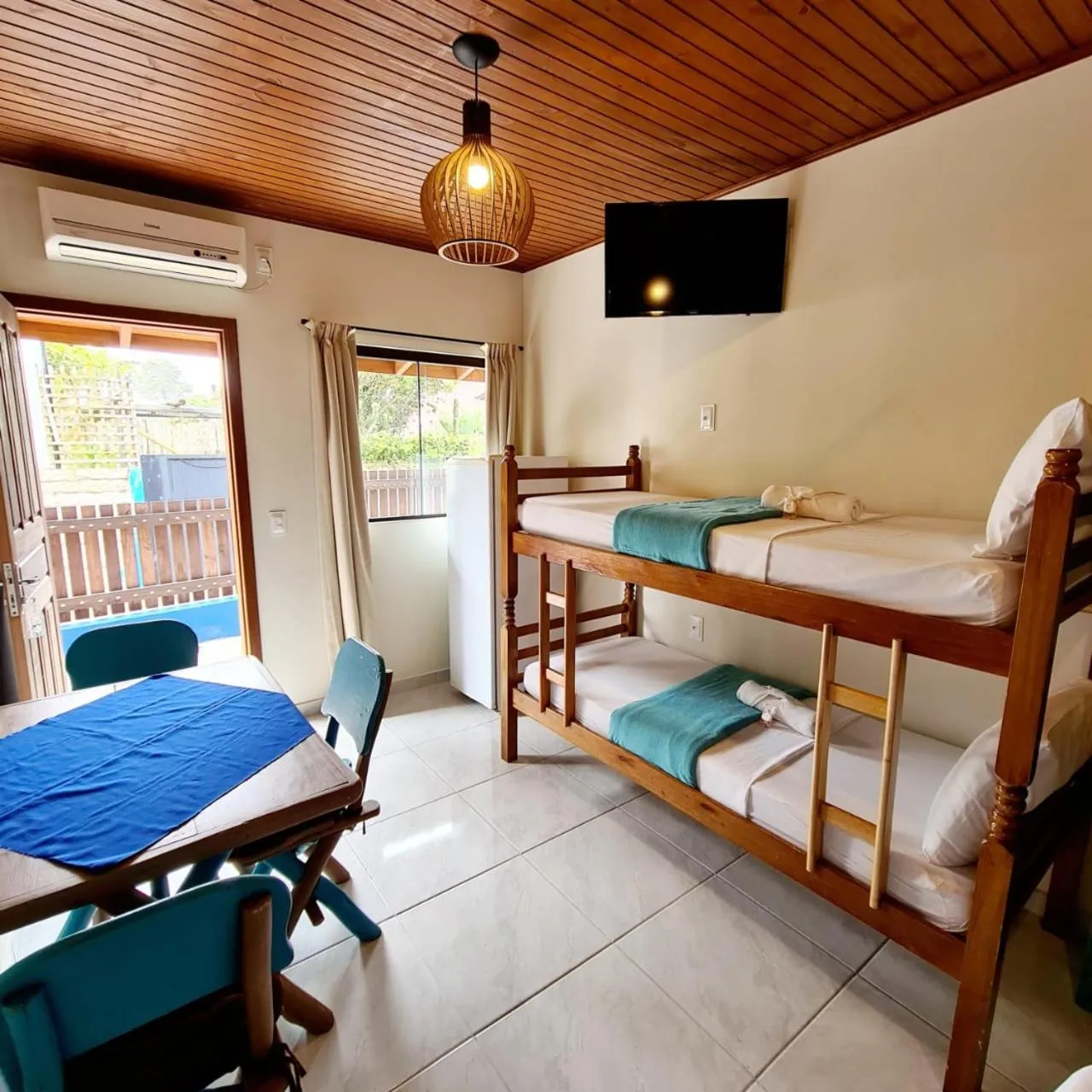 View (from property/room), Bed in Pousada Doce Mar