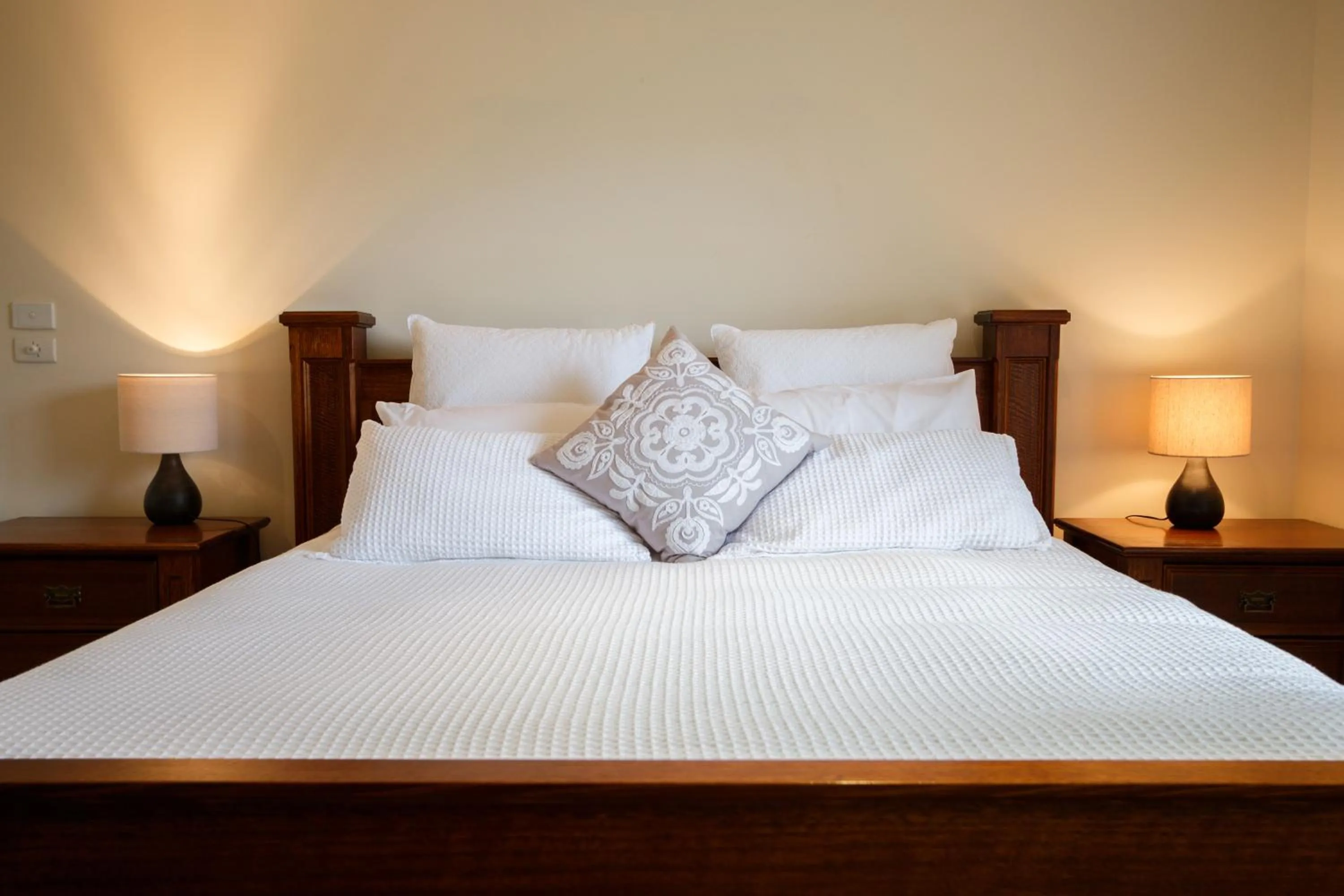 Bed in King River Cottage