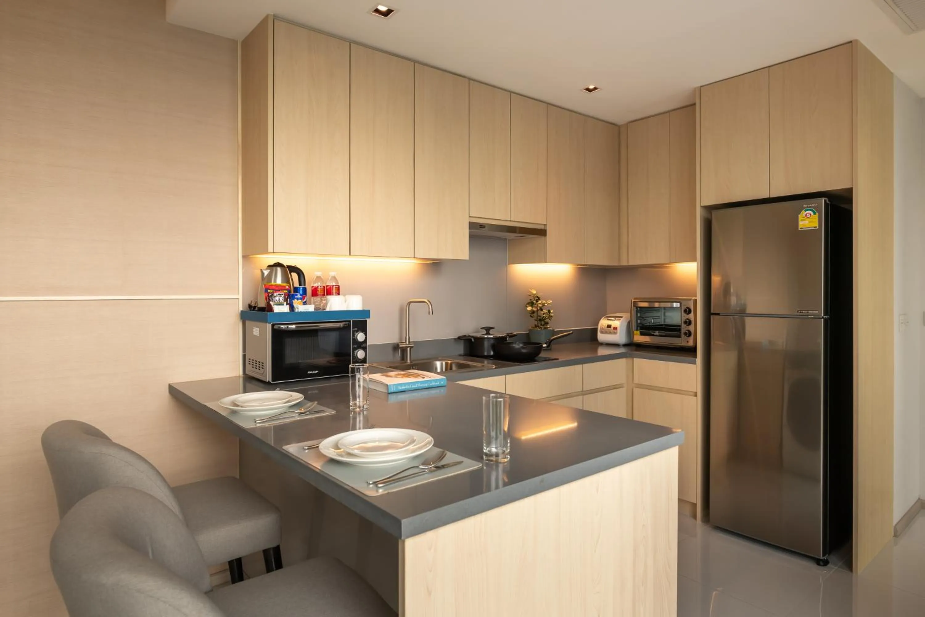 Kitchen or kitchenette in Jasmine 59 Hotel