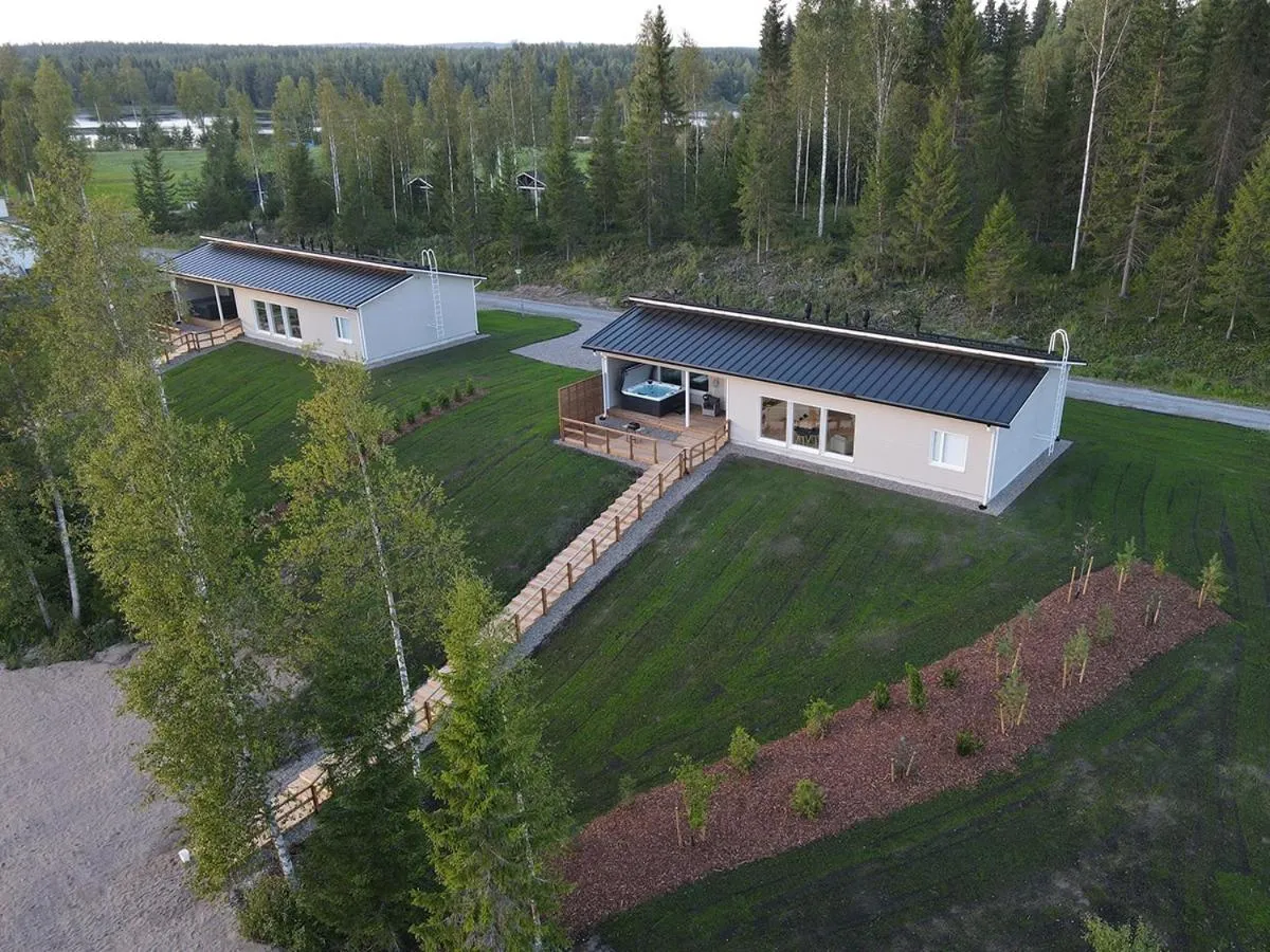 Bird's eye view in Kajaani Cottages