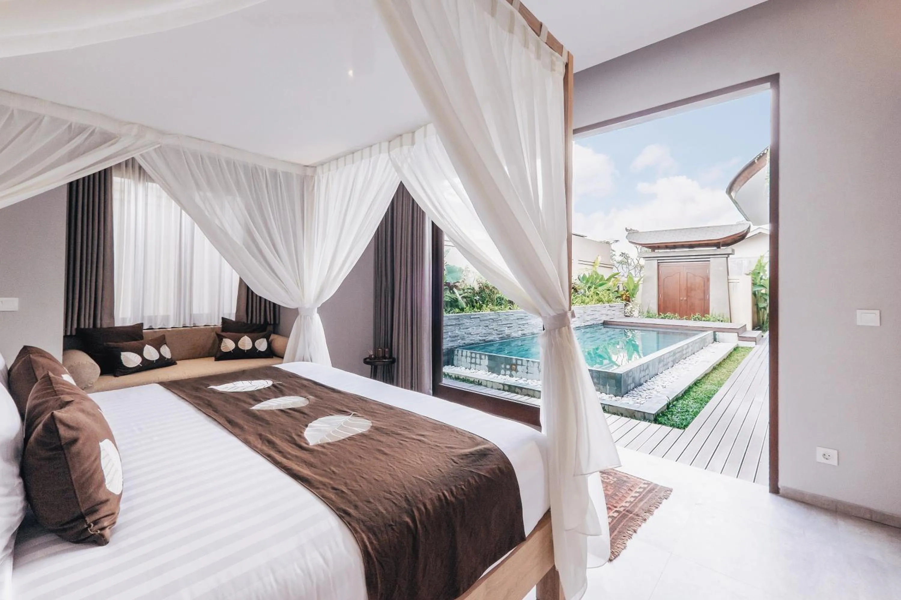 Patio, Bed in Daun Lebar Villas