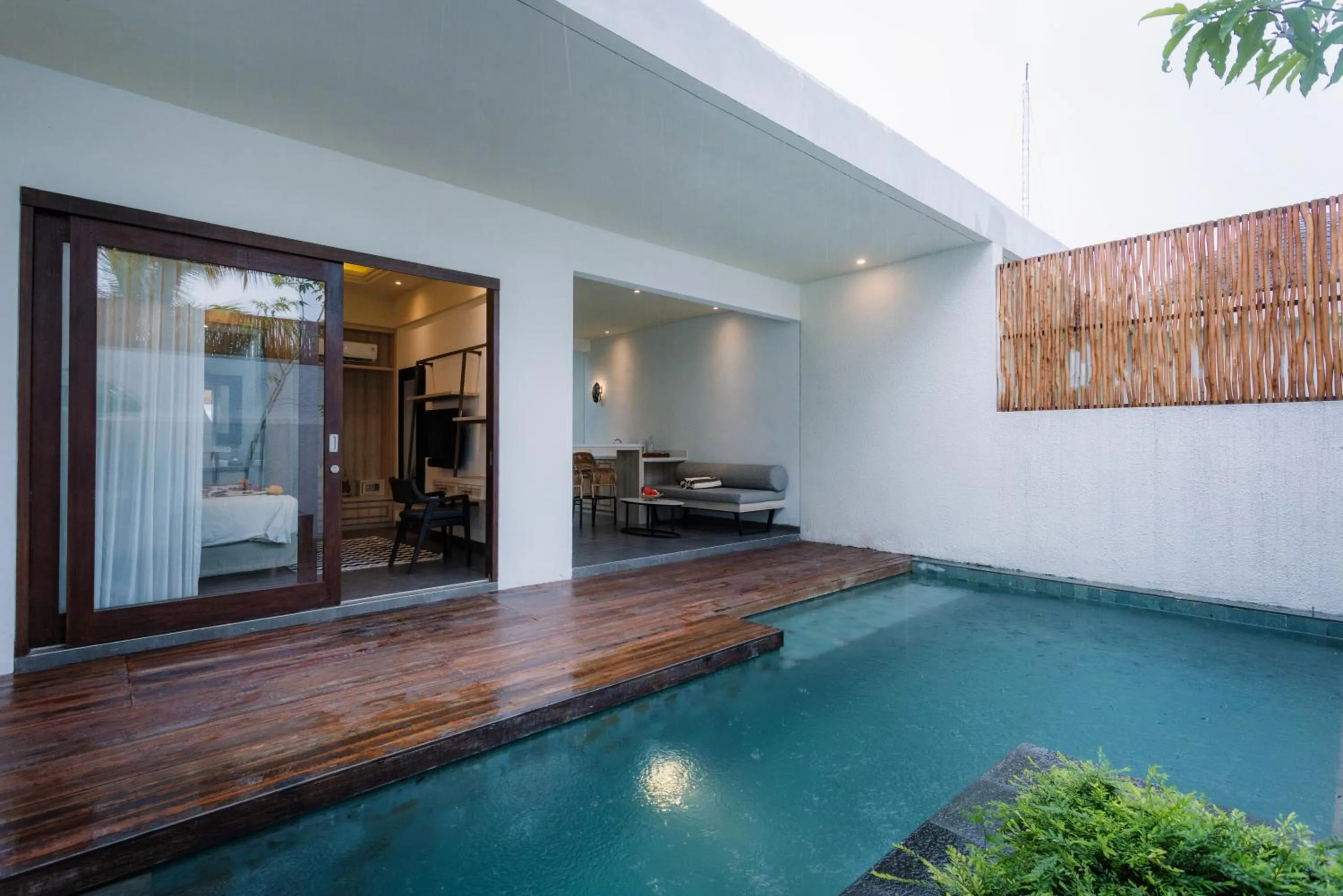 Pool view in Daun Lebar Villas