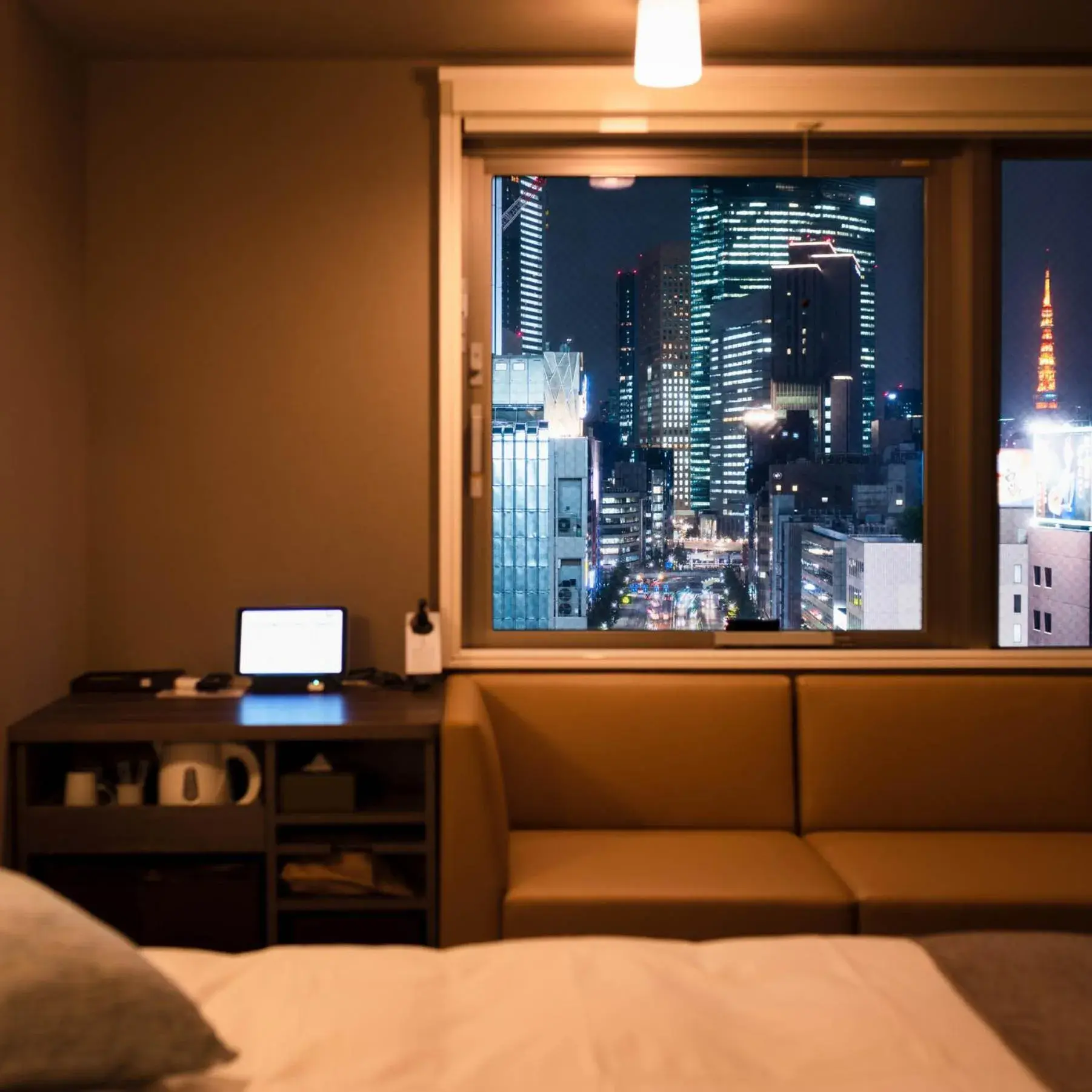 Bed in Super Hotel Premier Ginza Bed in Super Hotel Premier Ginza