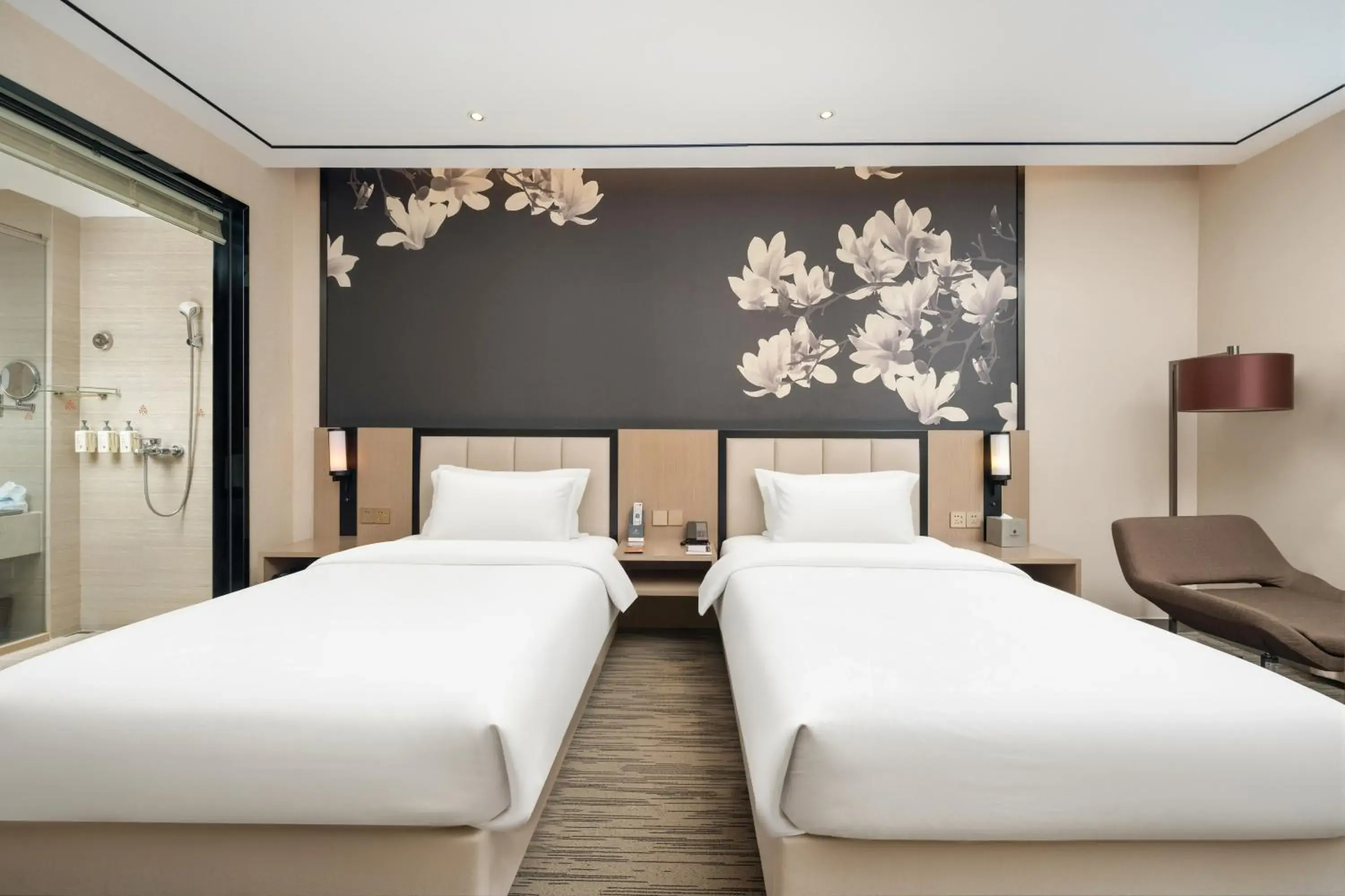 Deluxe Twin Room in GHIC The Mulian Hotel of Bio-island Guangzhou Deluxe Twin Room in GHIC The Mulian Hotel of Bio-island Guangzhou