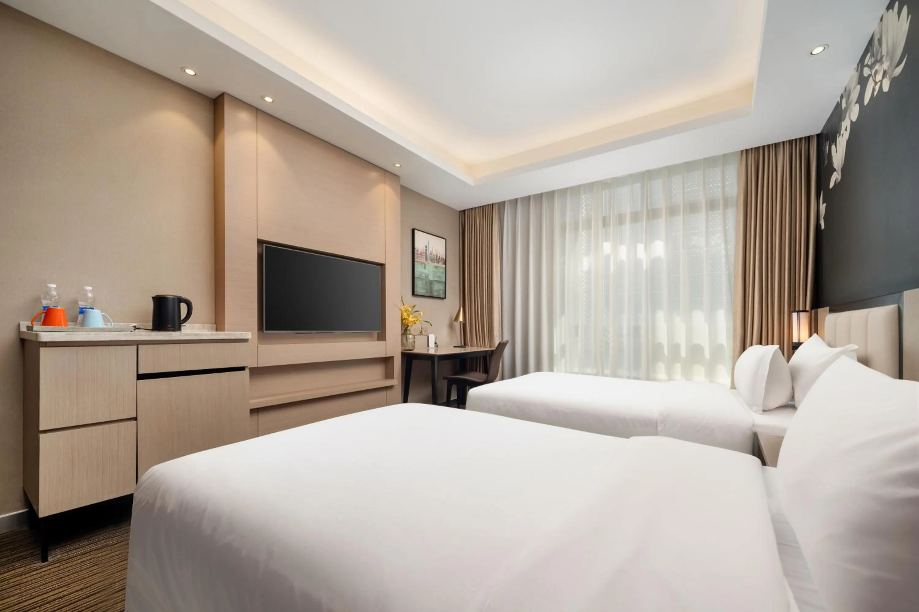 Superior Twin Room in GHIC The Mulian Hotel of Bio-island Guangzhou
