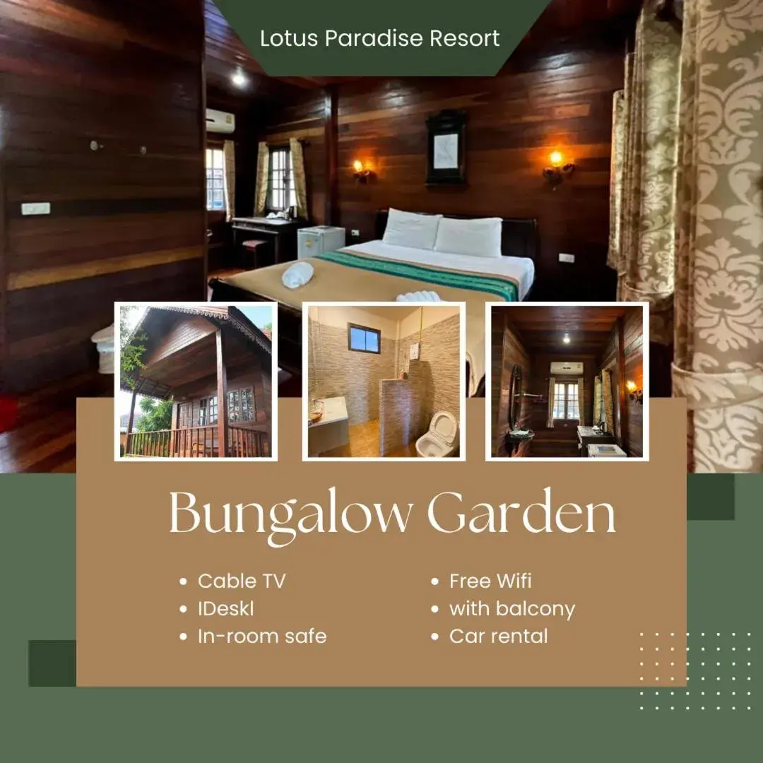 Bungalow with Garden View in Lotus Paradise Resort - SHA PLUS Bungalow with Garden View in Lotus Paradise Resort - SHA PLUS