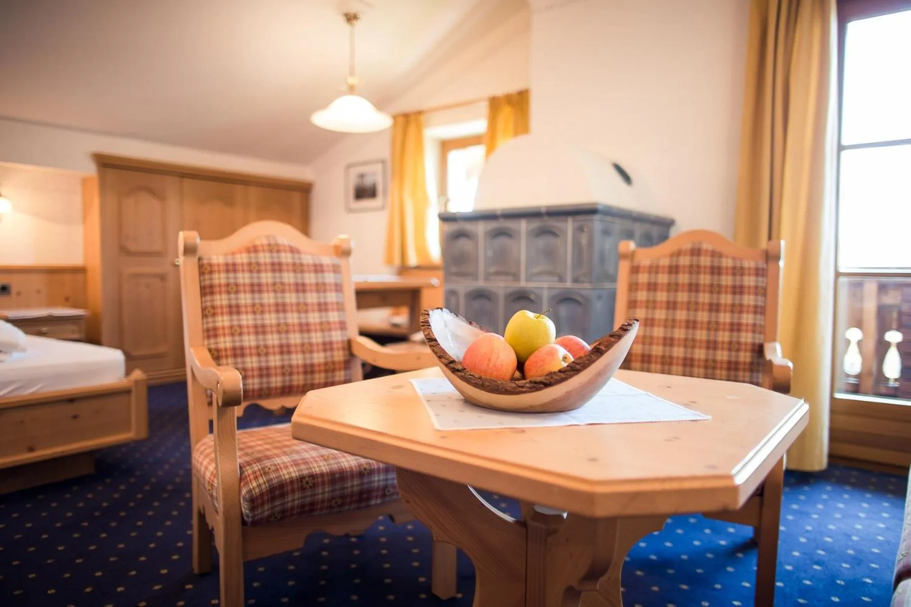 Decorative detail, Bed in Parc Hotel Tyrol