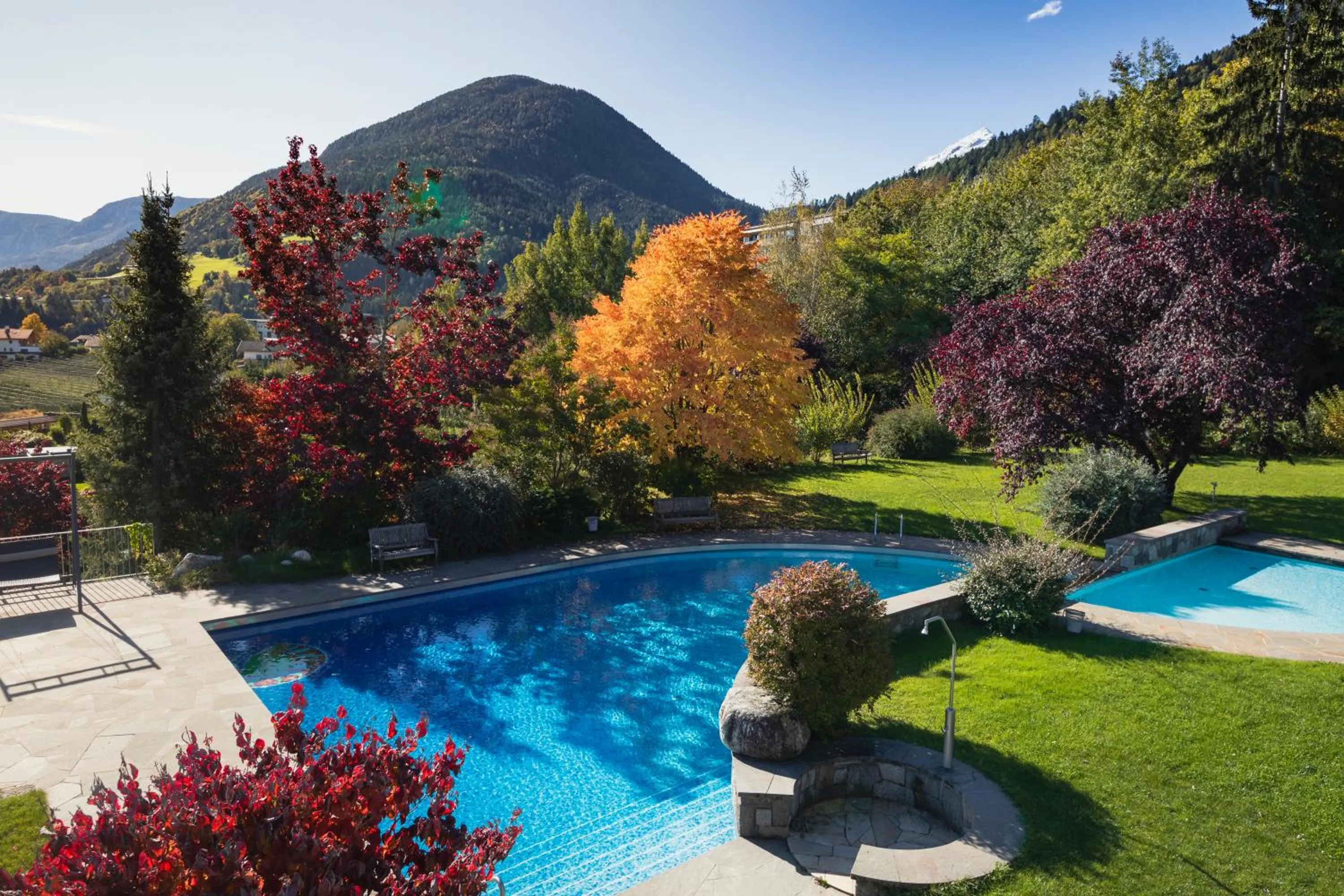 Garden view in Der Waldhof