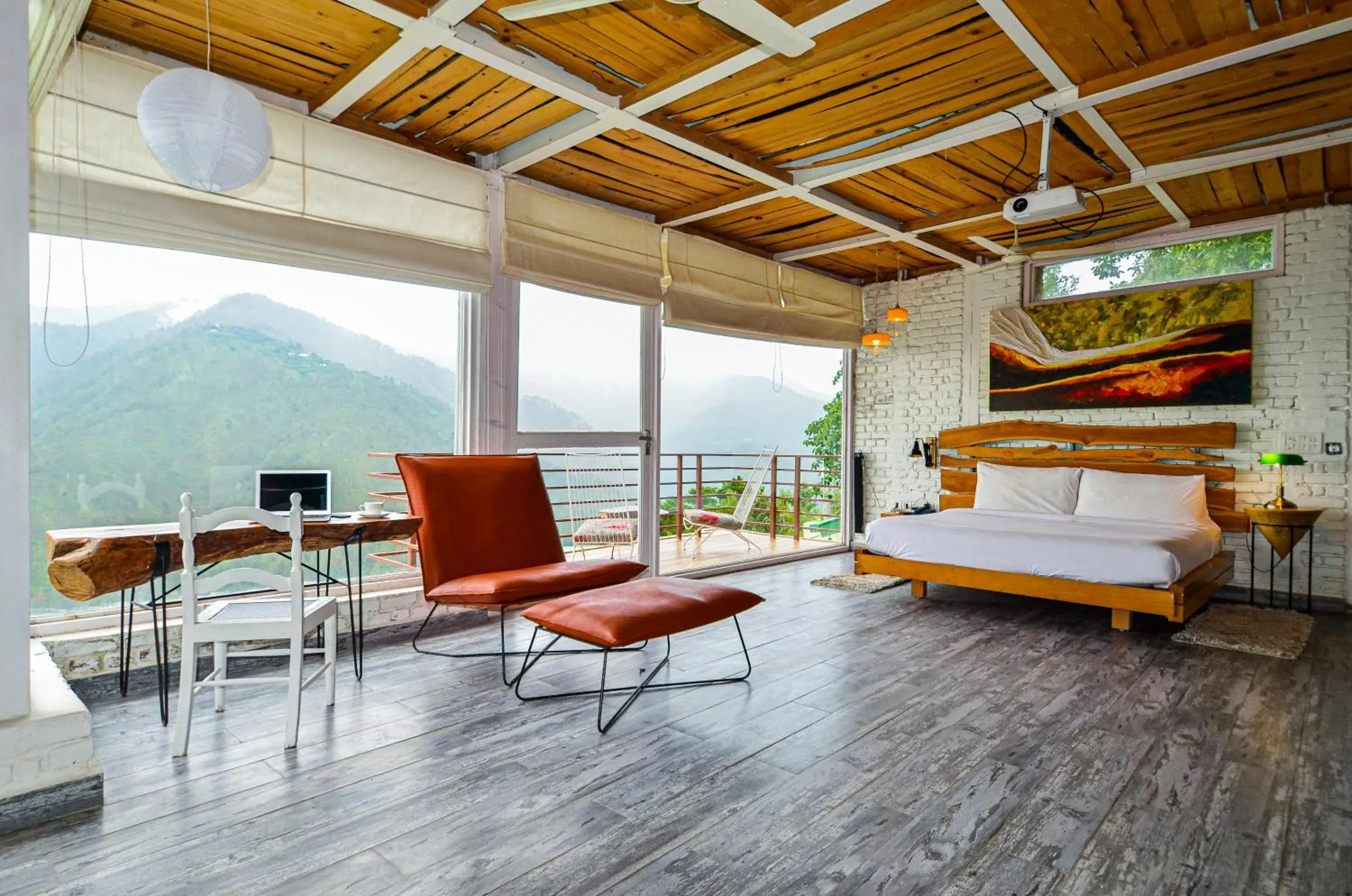 Bedroom in Seclude Ramgarh Cliff's edge Bedroom in Seclude Ramgarh Cliff's edge