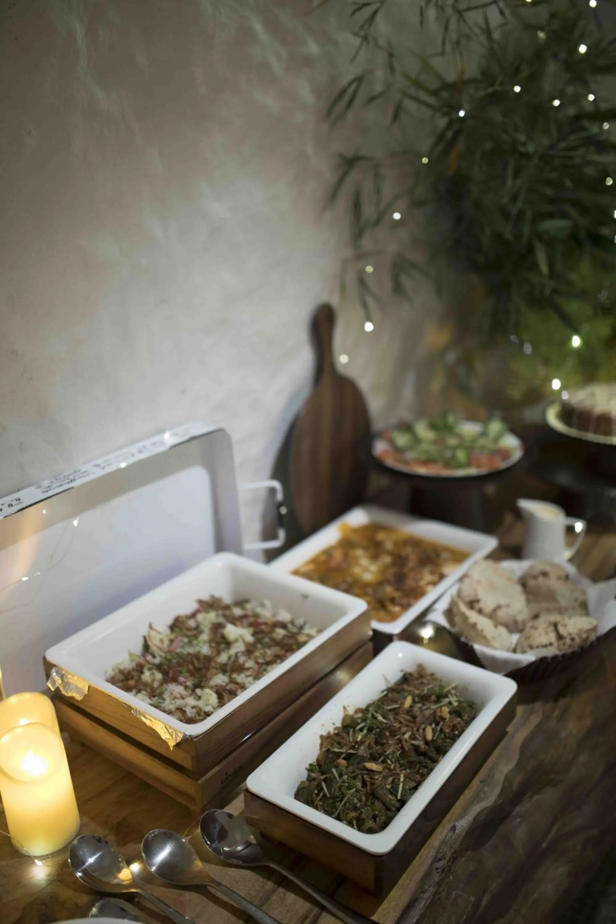 Food in Seclude Ramgarh Cliff's edge