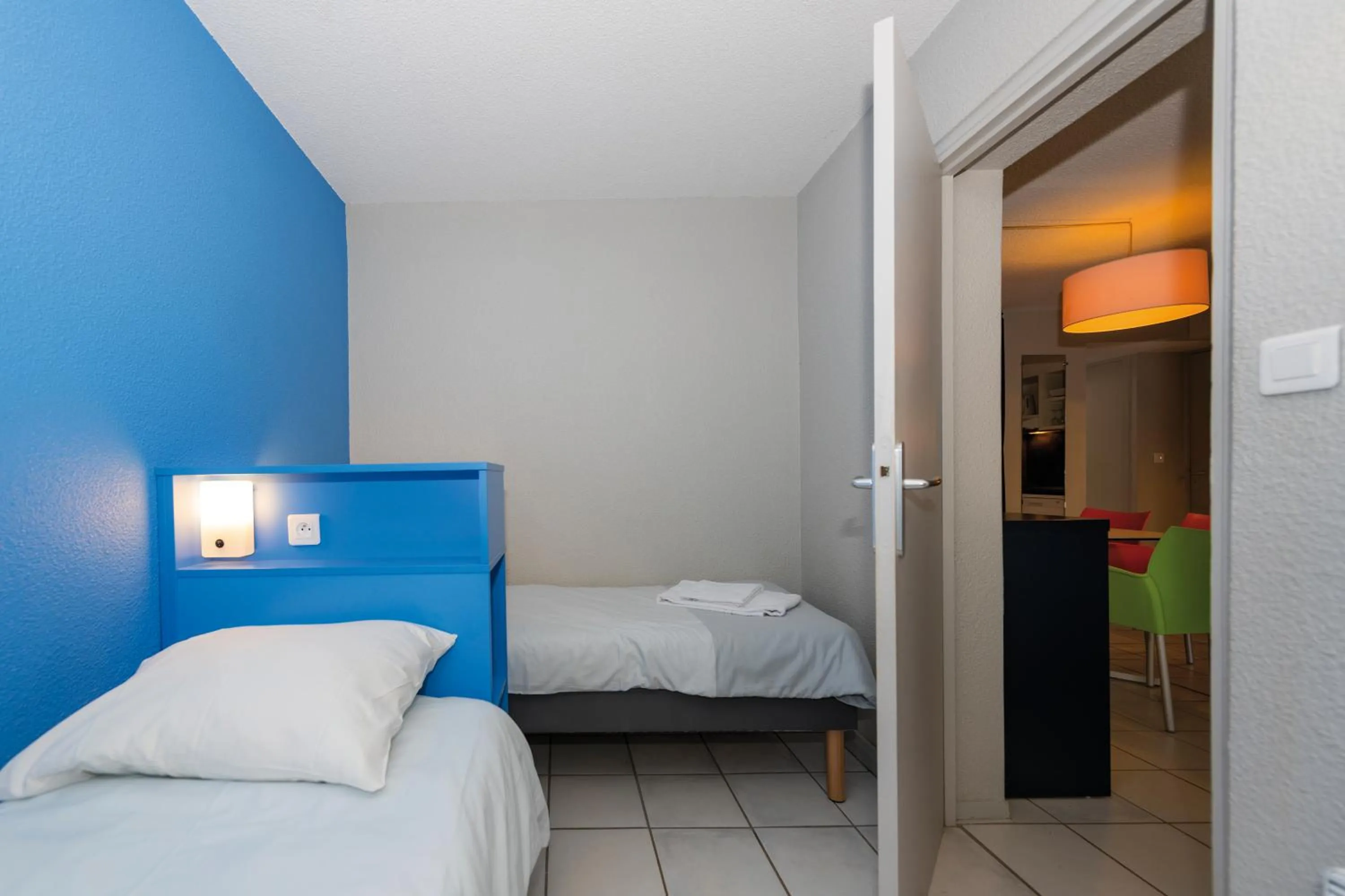 Bedroom, Bed in Residence Vacances Bleues Lou Castel