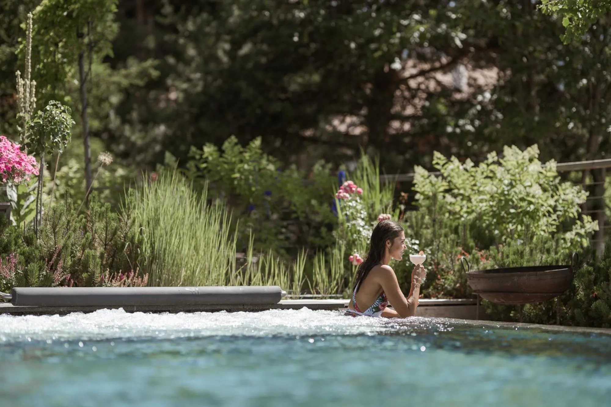 Pool view in Hotel Hirzer 2781