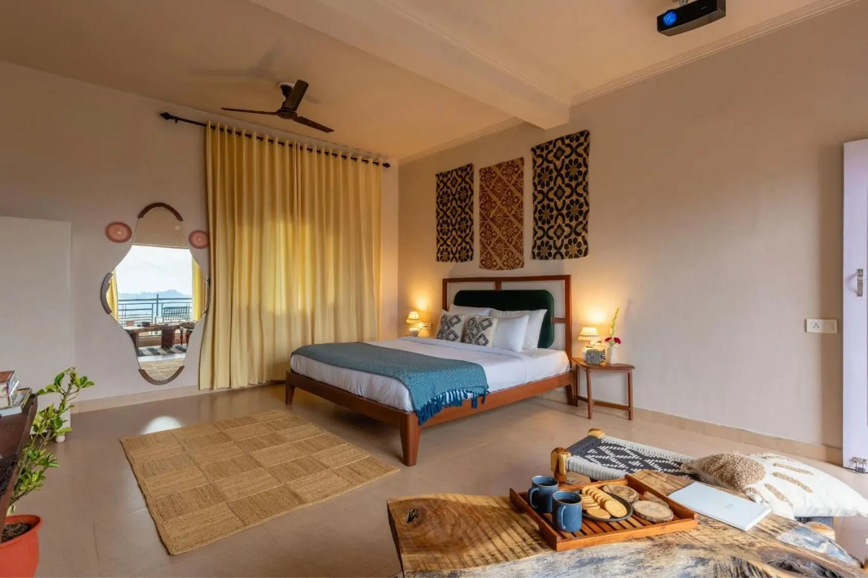 Bedroom, Bed in Seclude Palampur