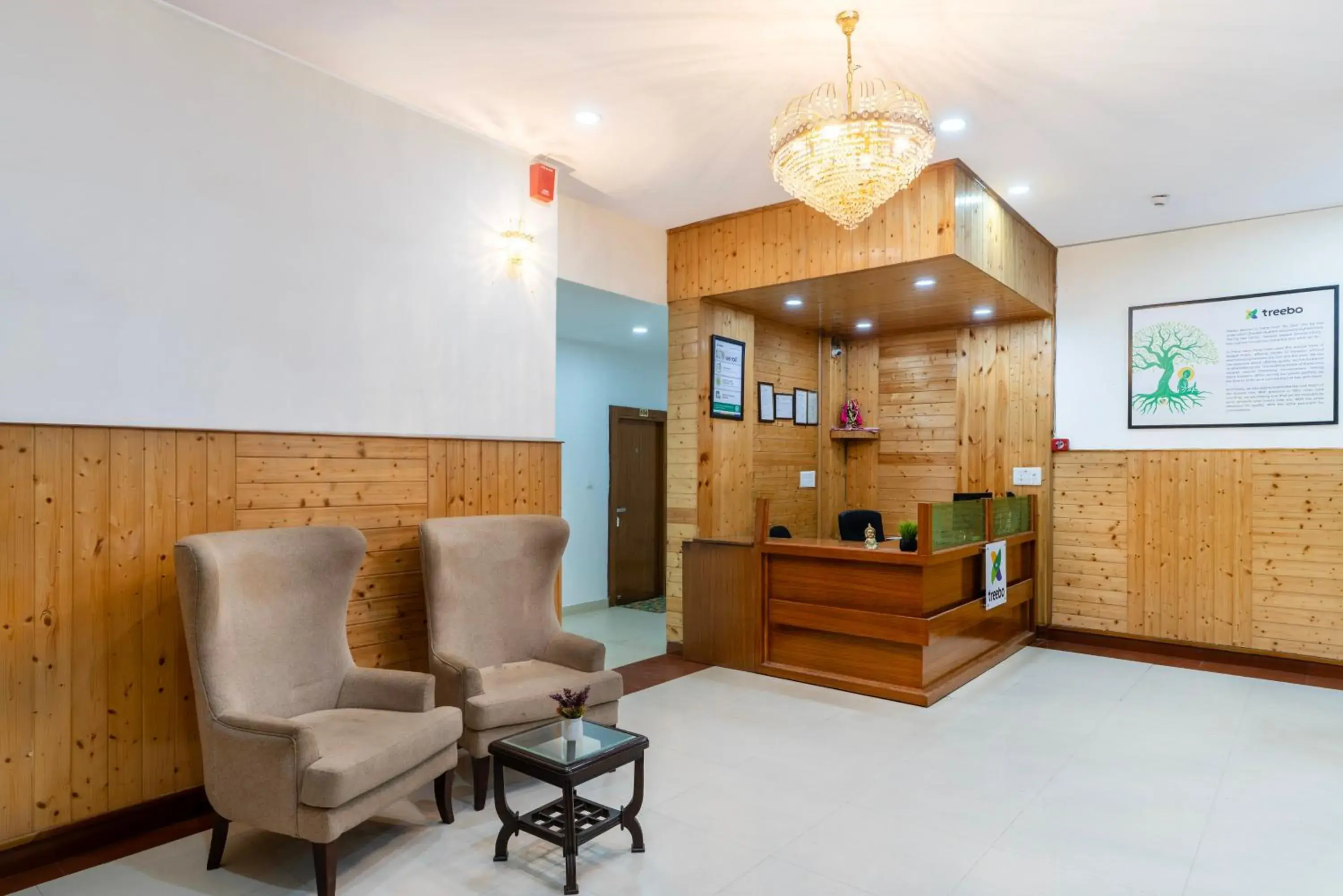 Lobby or reception in Treebo Anand The Mall Solan Lobby or reception in Treebo Anand The Mall Solan
