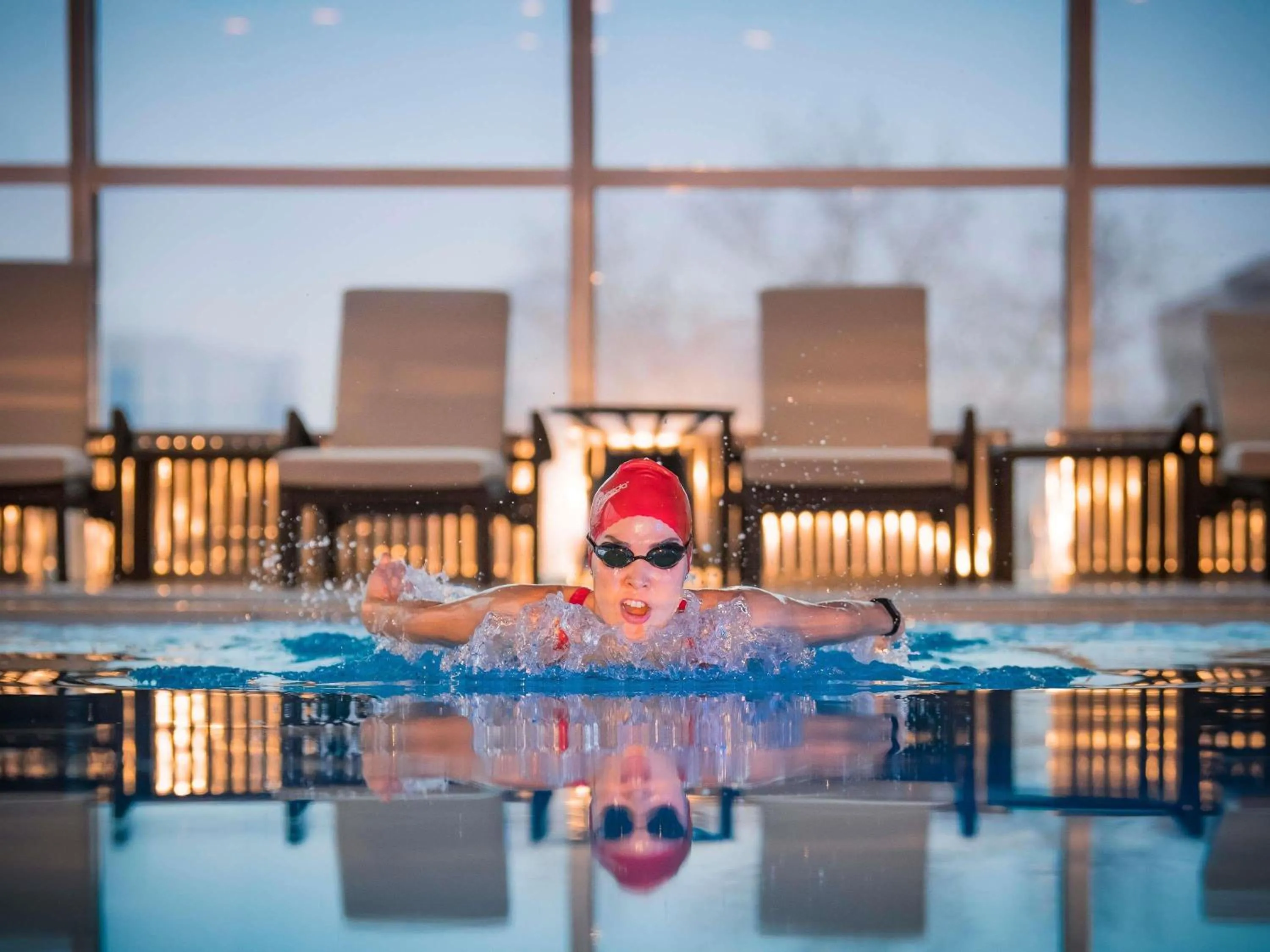 Pool view in Novotel Ulaanbaatar