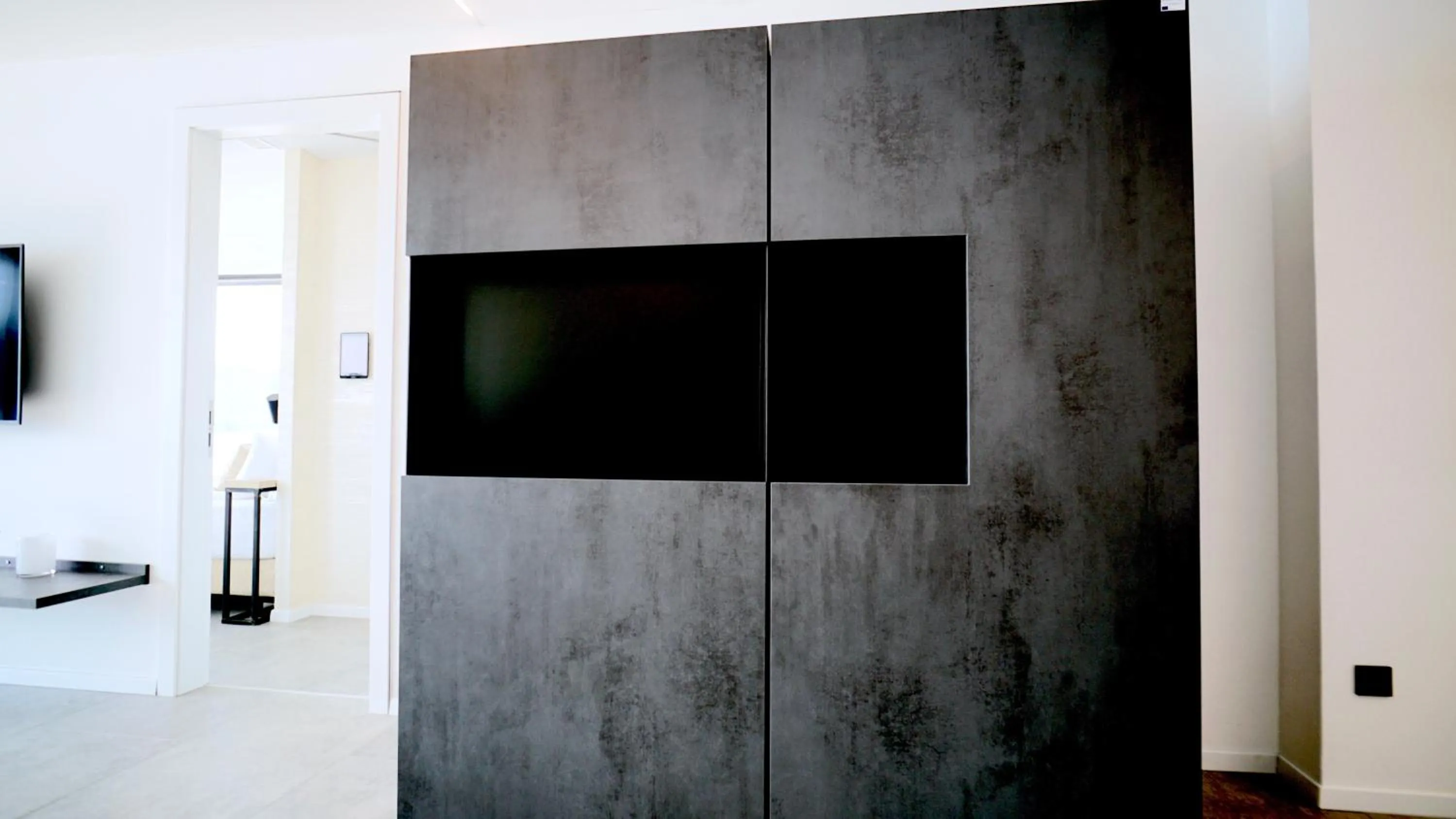 Kitchen or kitchenette in Sky Beach Aparthotel