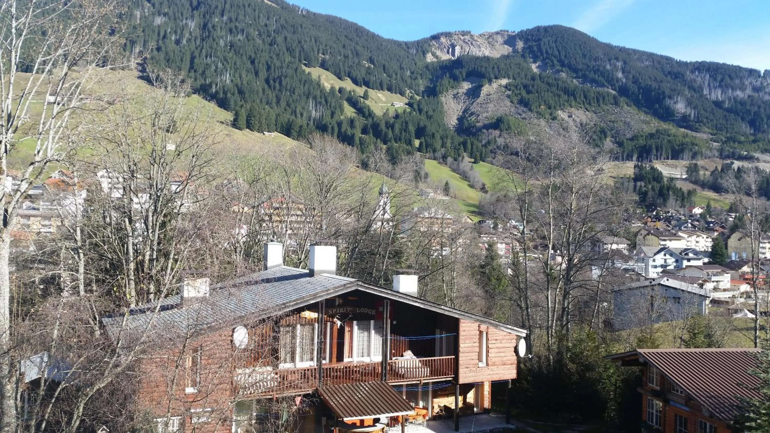 Mountain view in Free Spirit Lodge