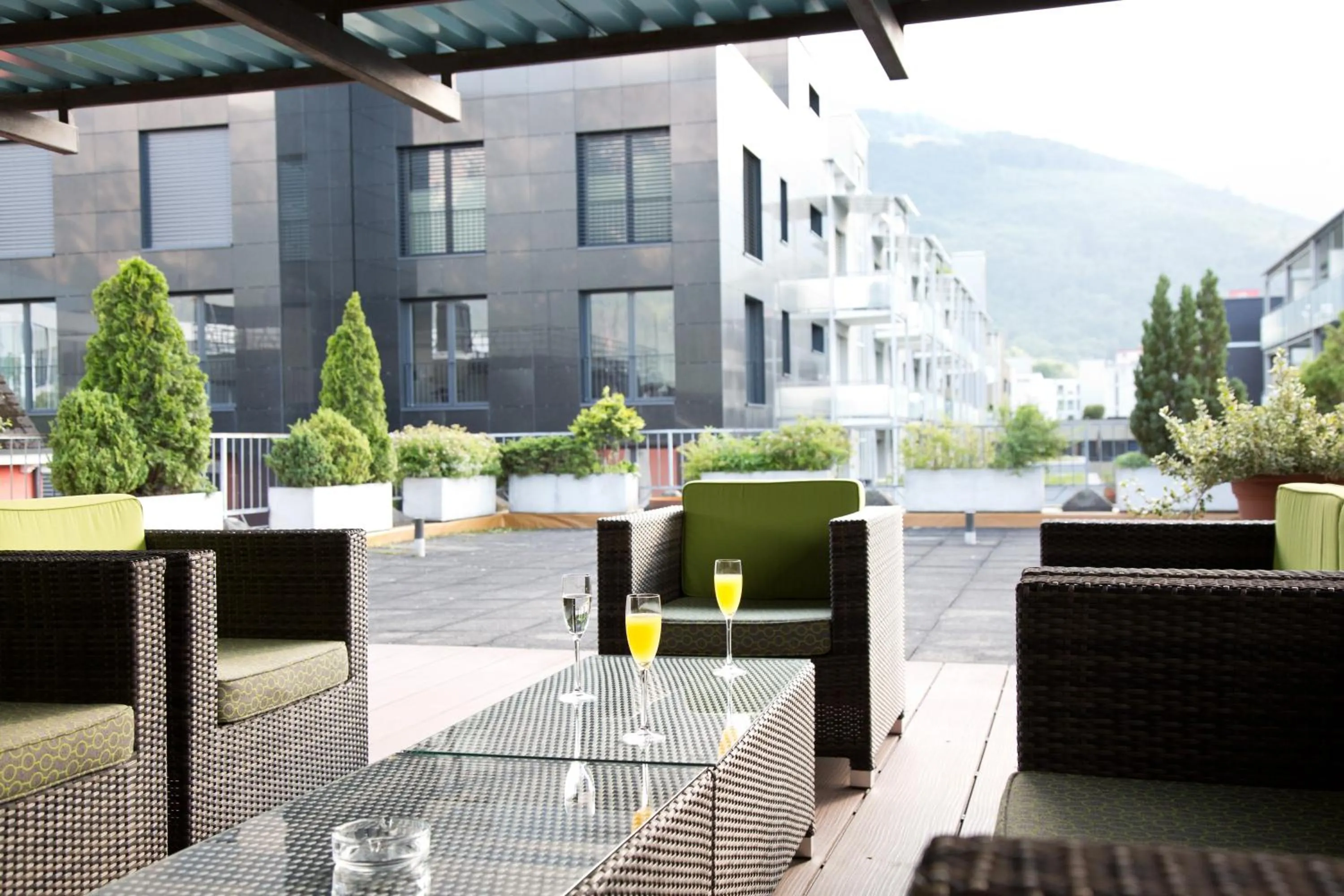 Patio in Hotel Buchserhof
