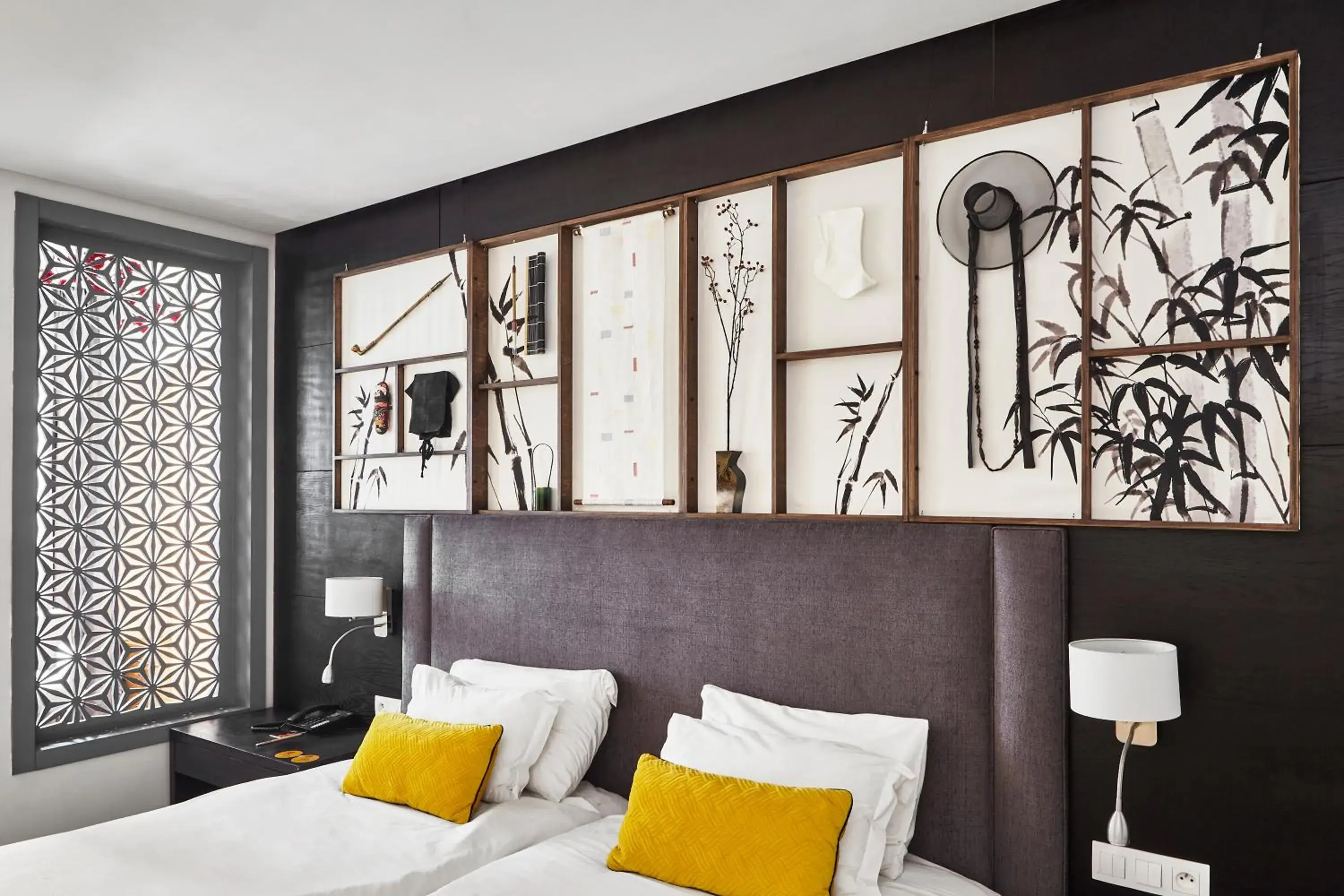 Bed in ODYSSEE Boutique Hotel Casablanca Bed in ODYSSEE Boutique Hotel Casablanca