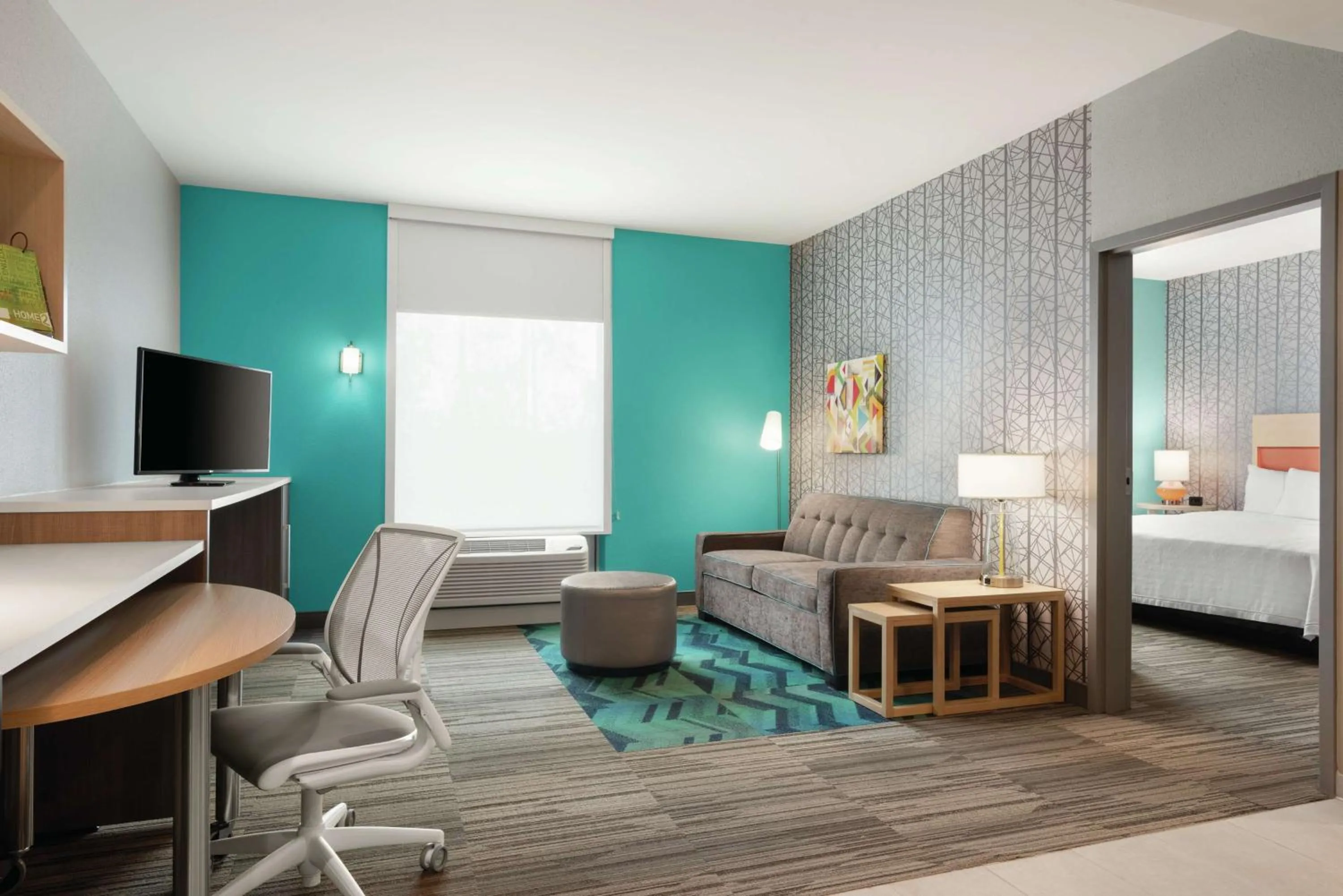 Bedroom, Bed in Home2 Suites By Hilton Columbia Harbison