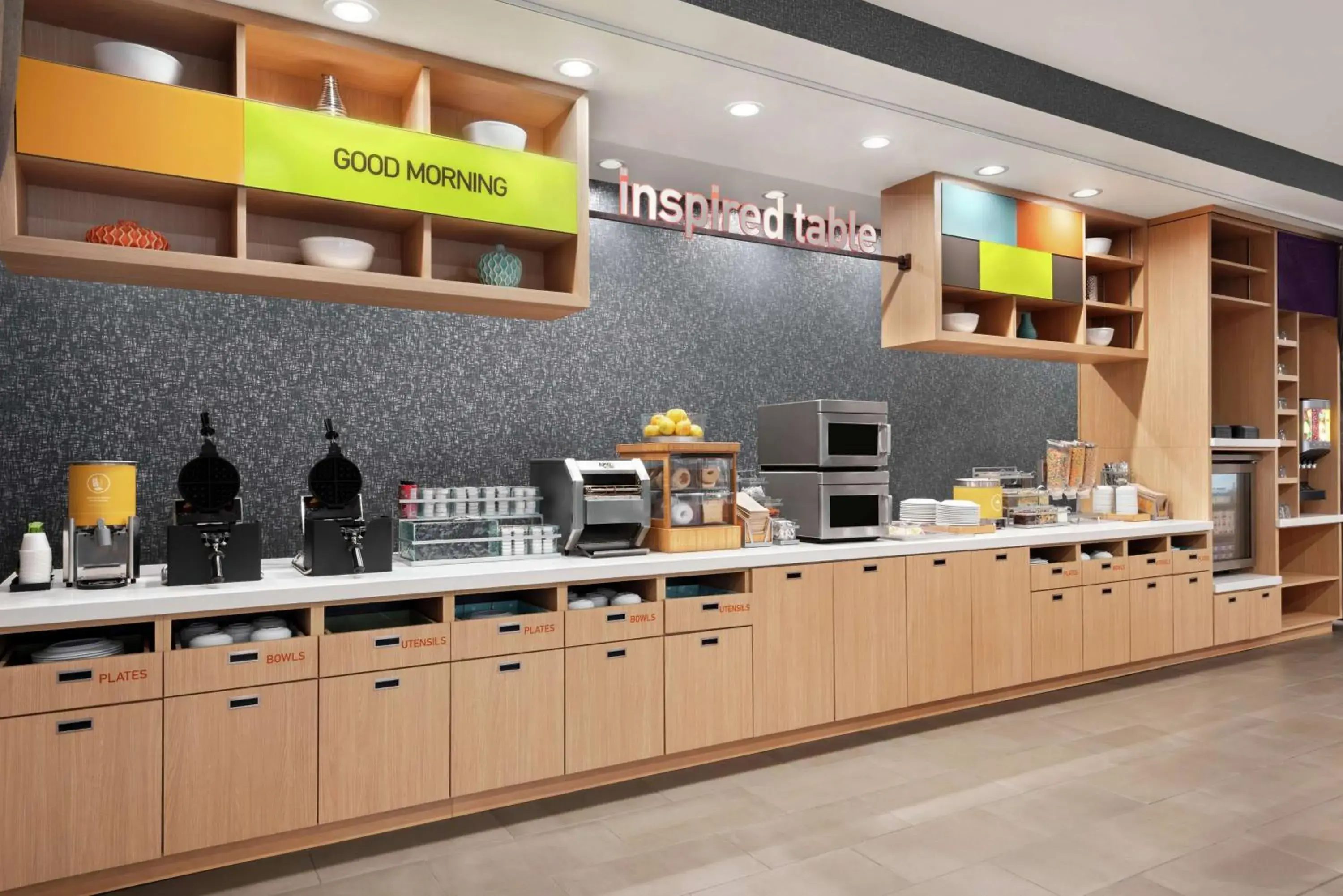 Breakfast in Home2 Suites By Hilton Columbia Harbison Breakfast in Home2 Suites By Hilton Columbia Harbison