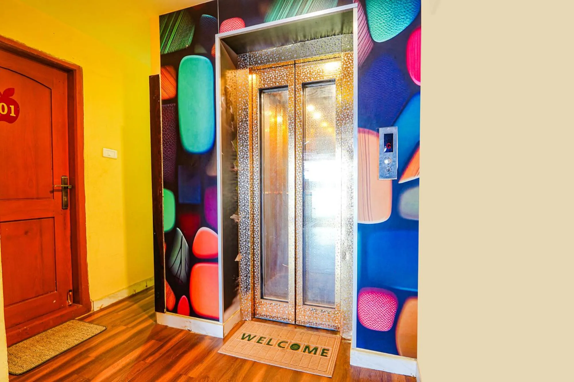 elevator in FabExpress Apple Grand - 200m from Our Lady of Fatima Church