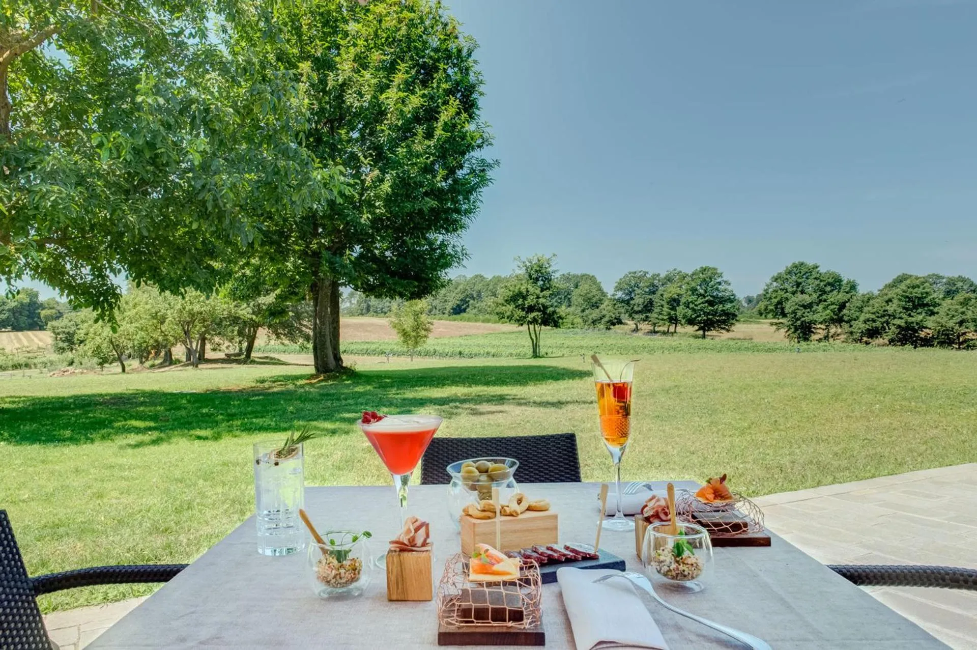 Patio in Borgo La Chiaracia Resort & SPA