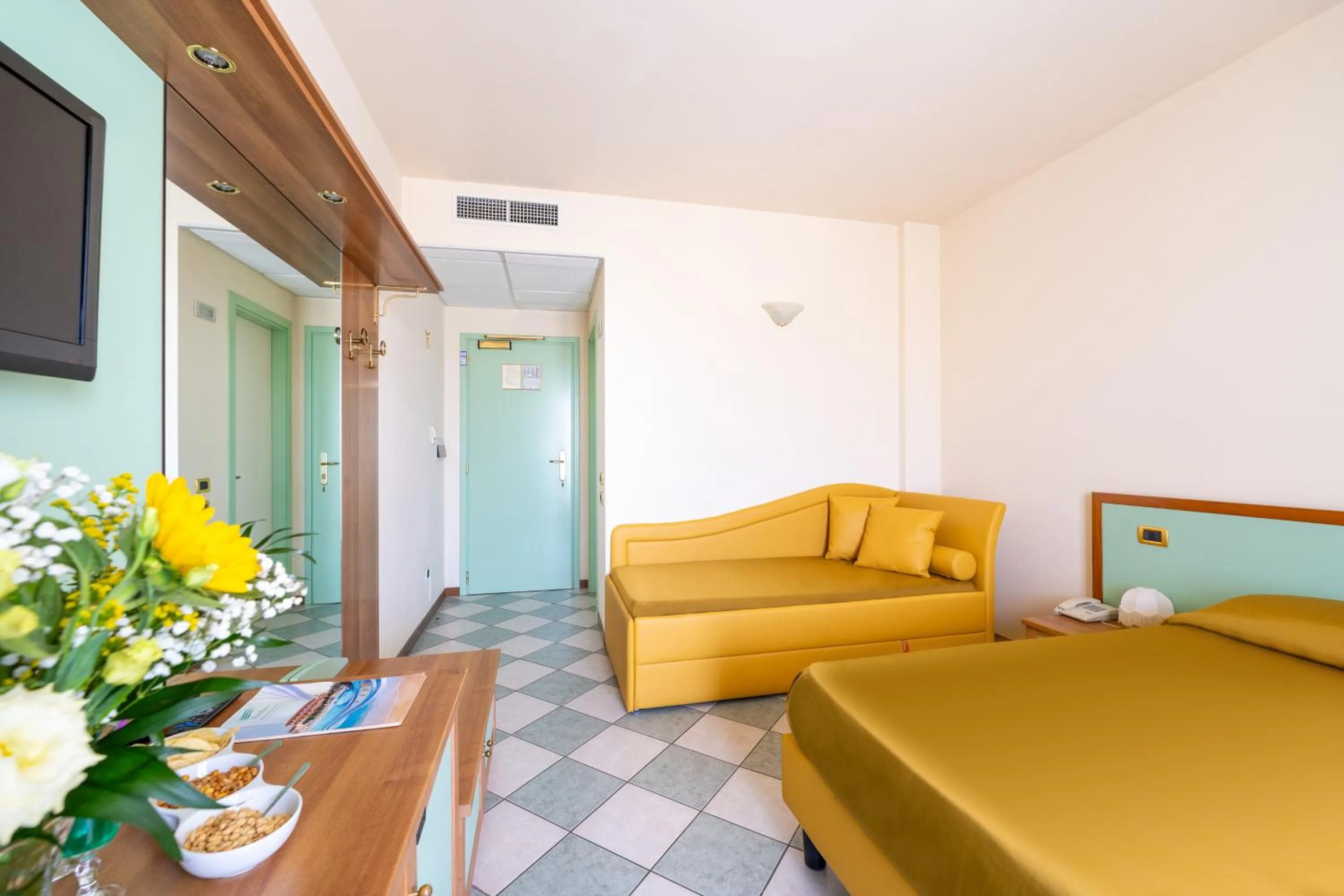 Bed in Hotel Villa Elena