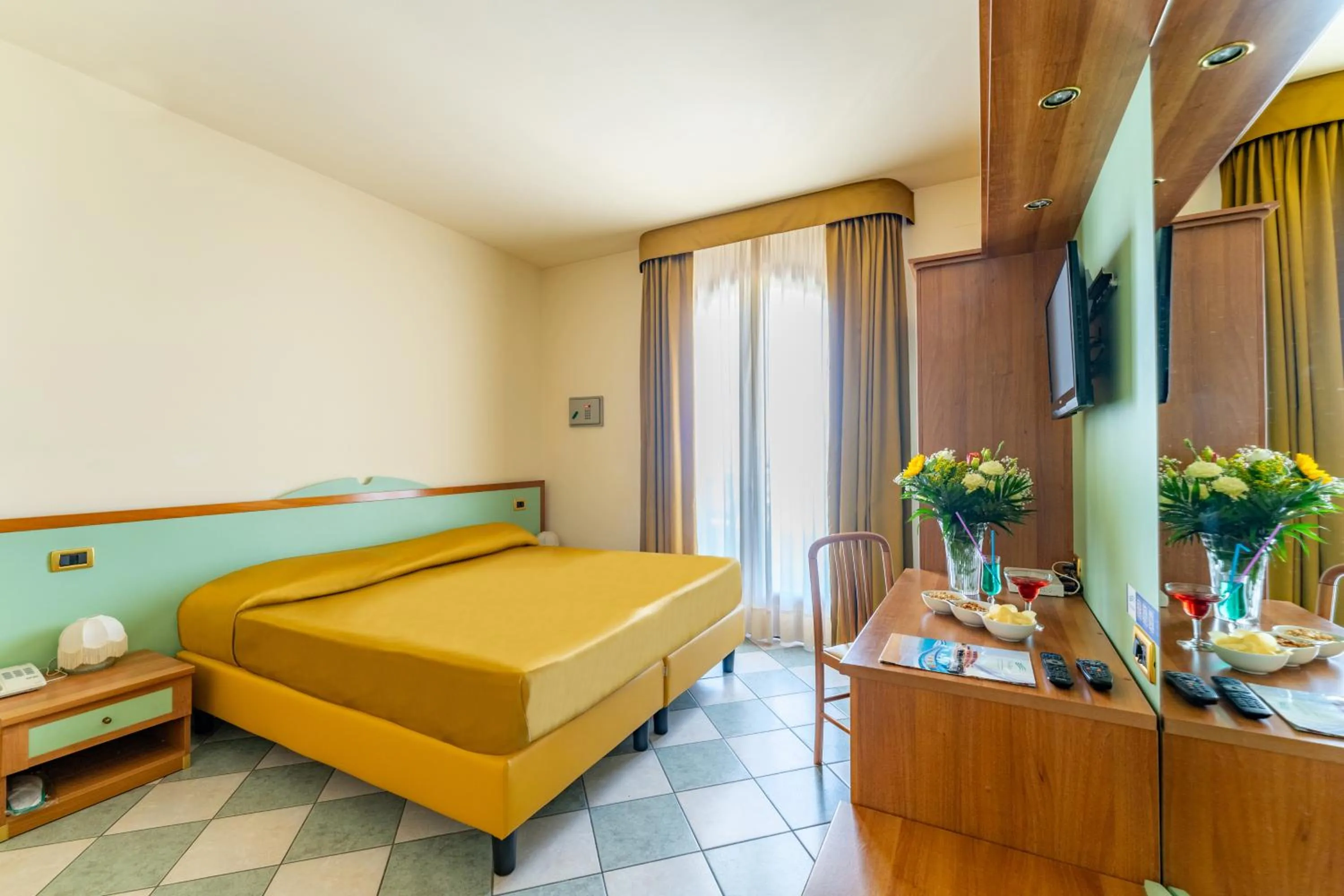 Bed in Hotel Villa Elena