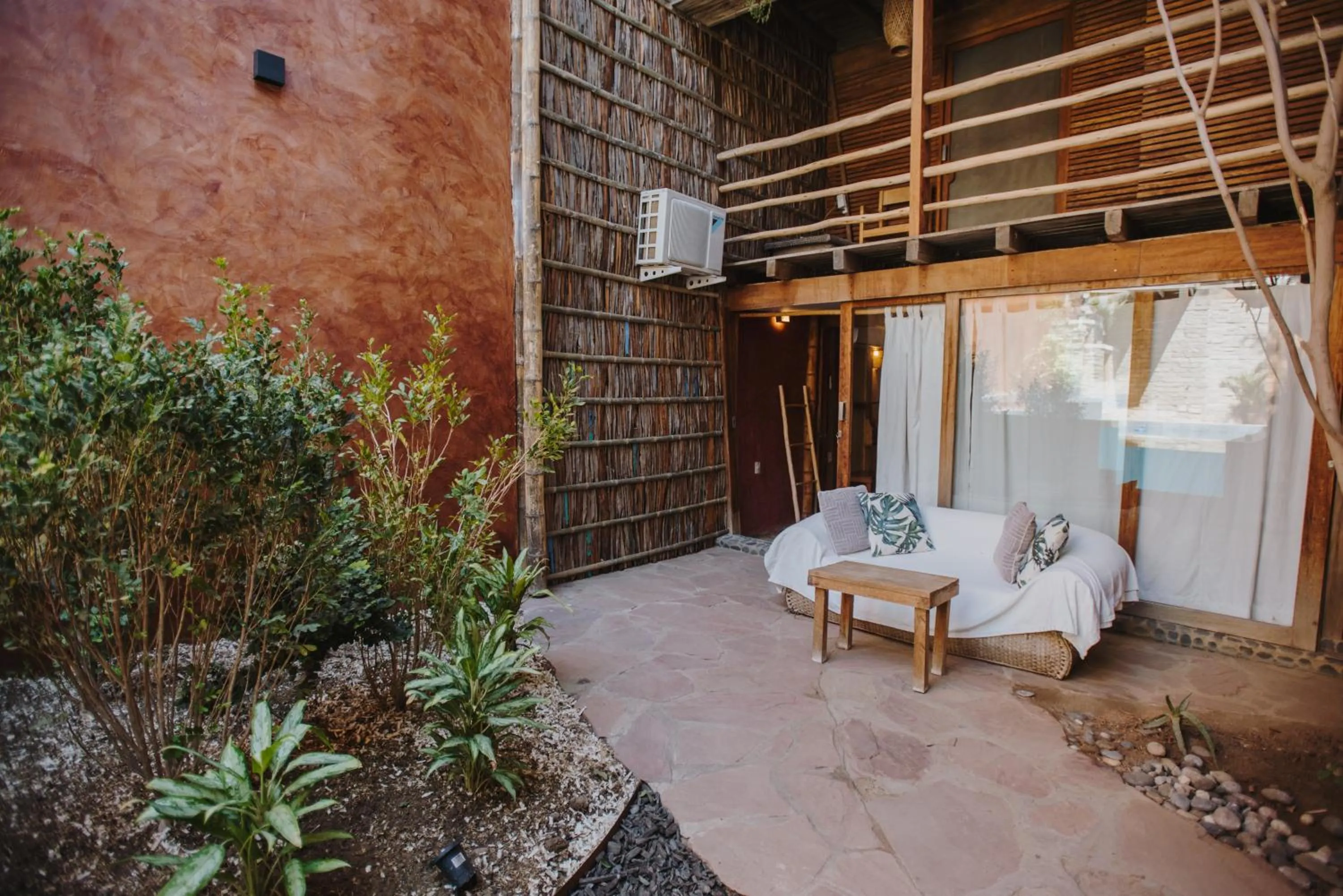 Patio in Eco Lodge Mancora
