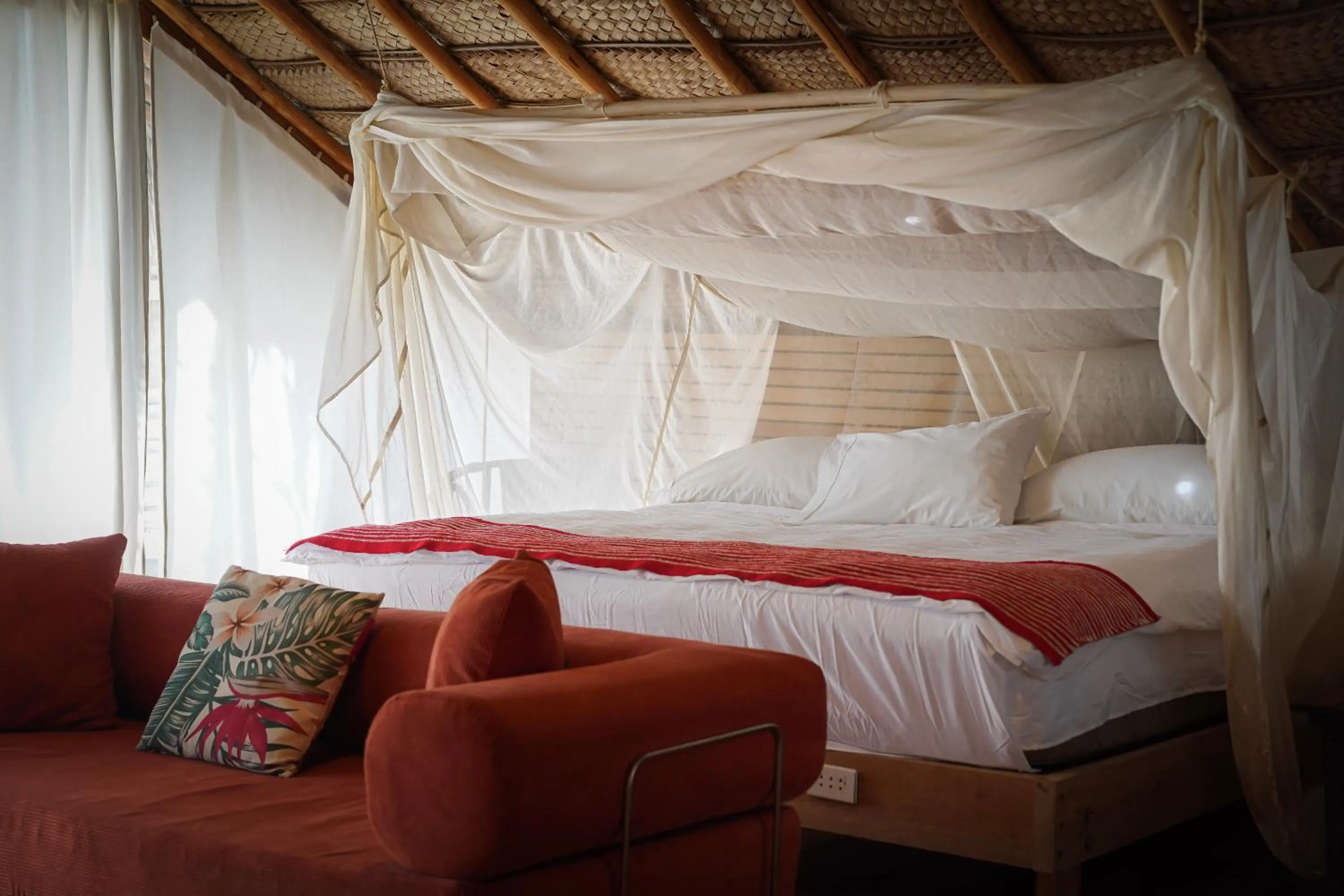 Bed in Eco Lodge Mancora