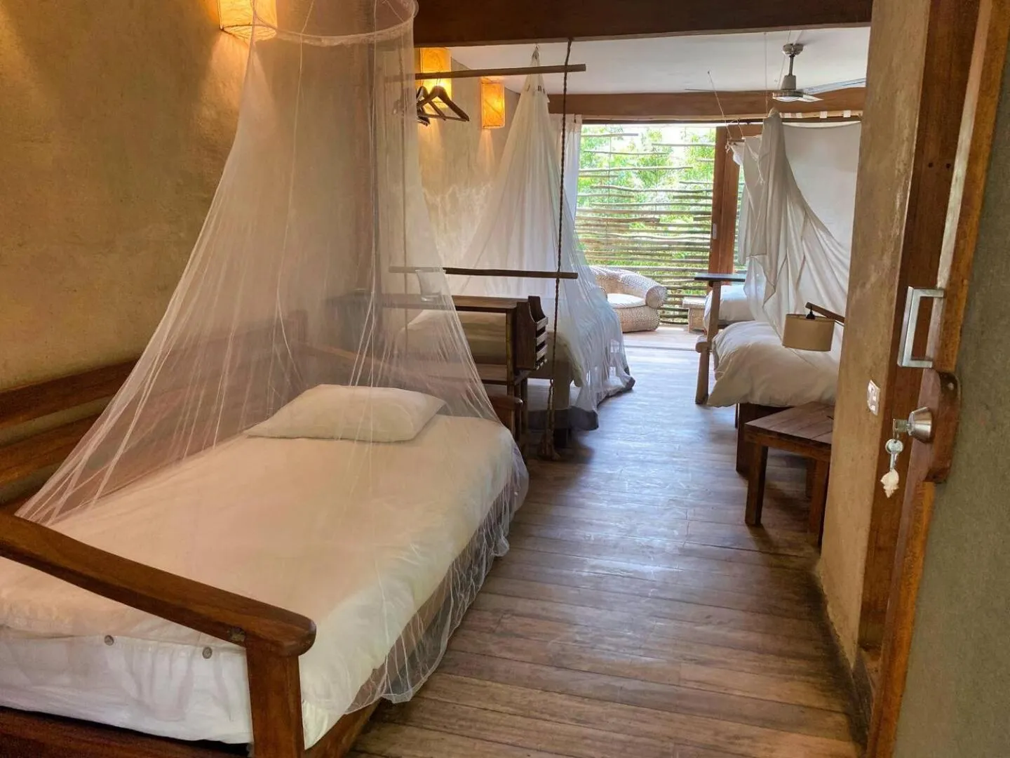 Bed in Eco Lodge Mancora