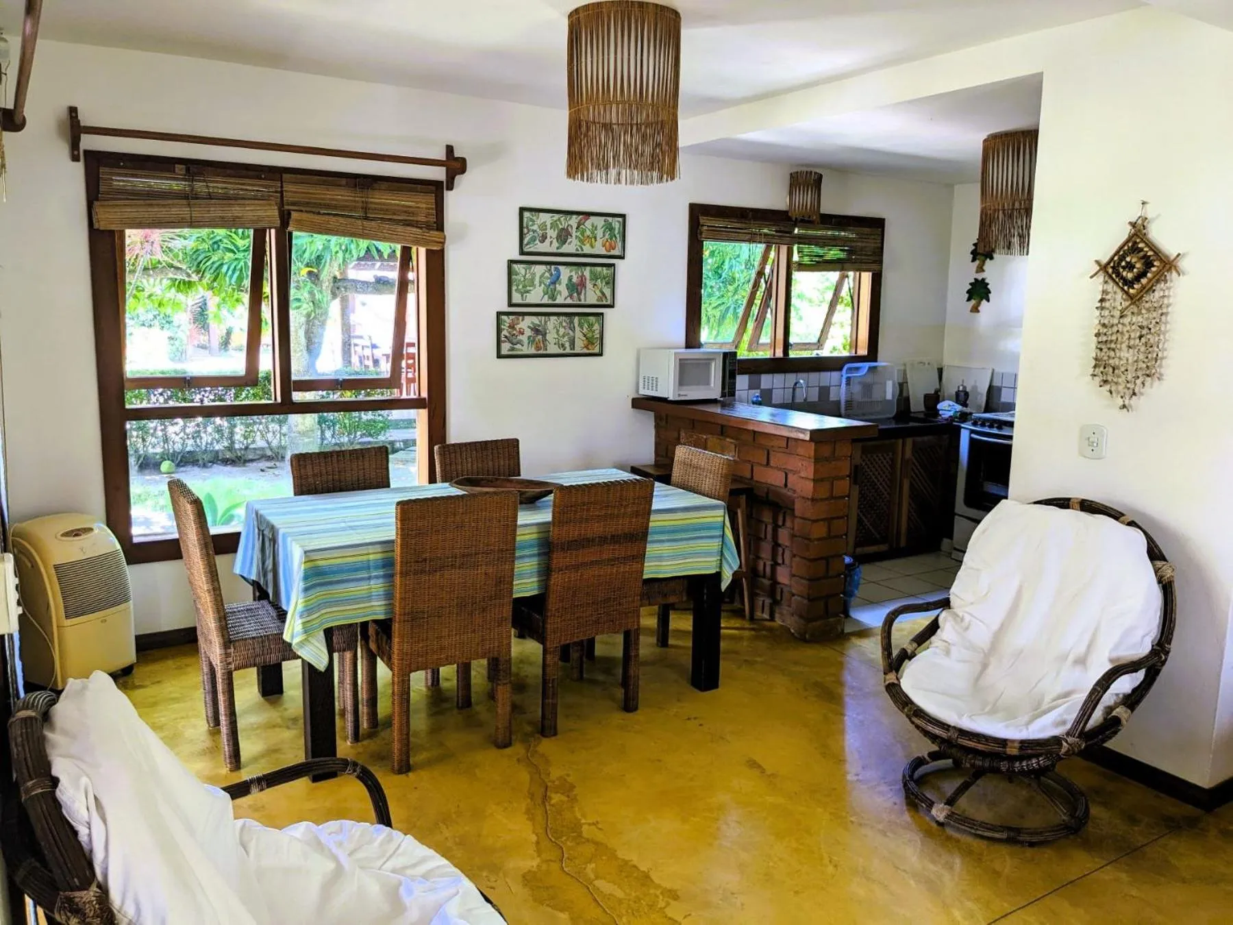 Kitchen or kitchenette in Residence Maria Vittoria Praia Arraial