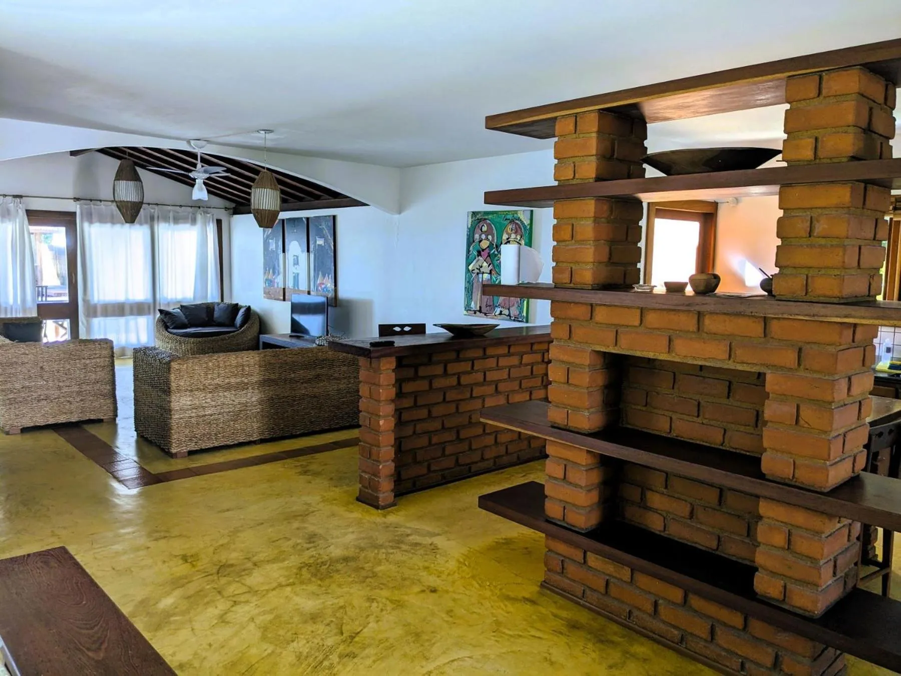 Kitchen or kitchenette in Residence Maria Vittoria Praia Arraial