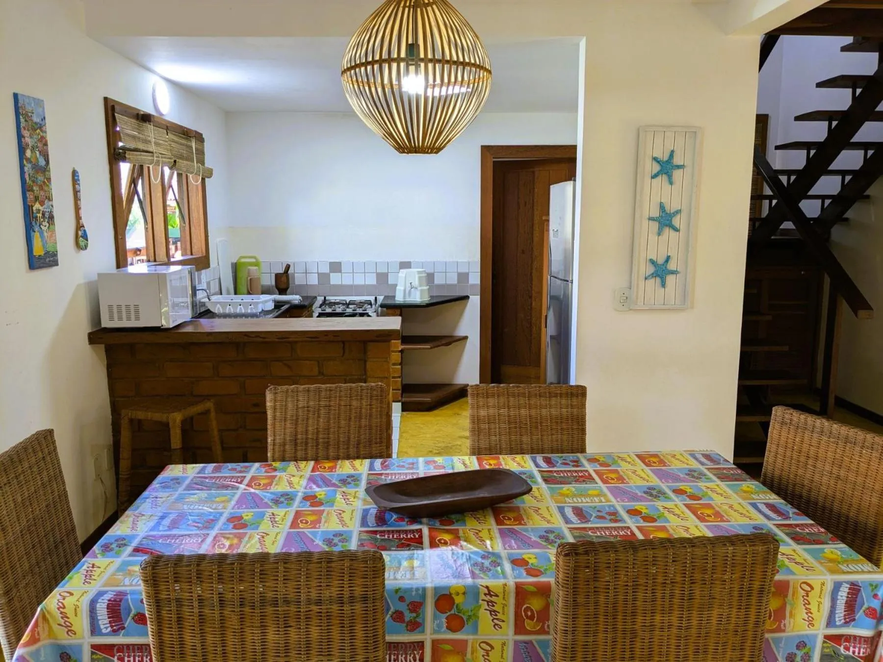 Kitchen or kitchenette in Residence Maria Vittoria Praia Arraial