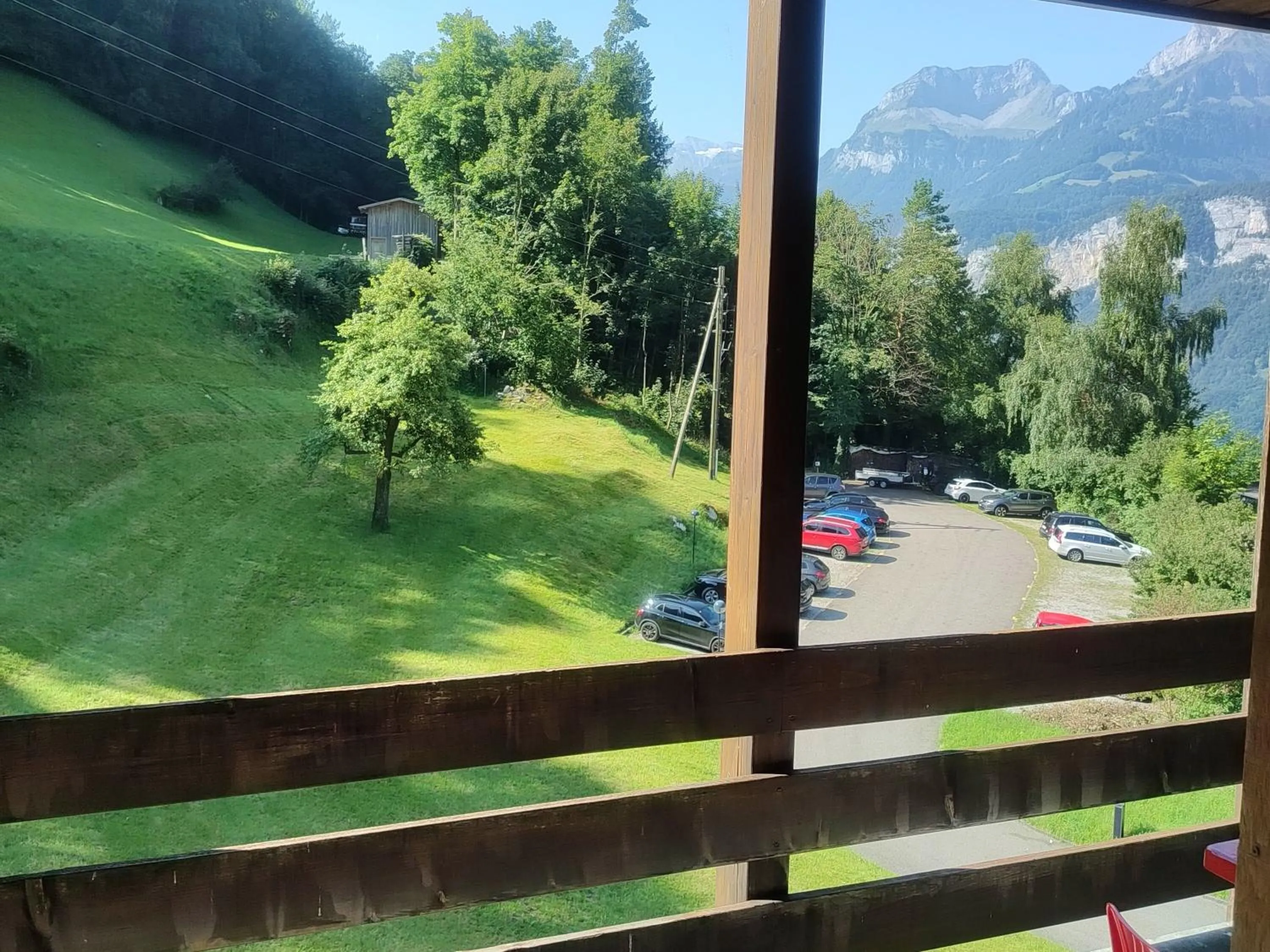 Balcony/Terrace in B&B Hotel Mattli Übernachtung Frühstück