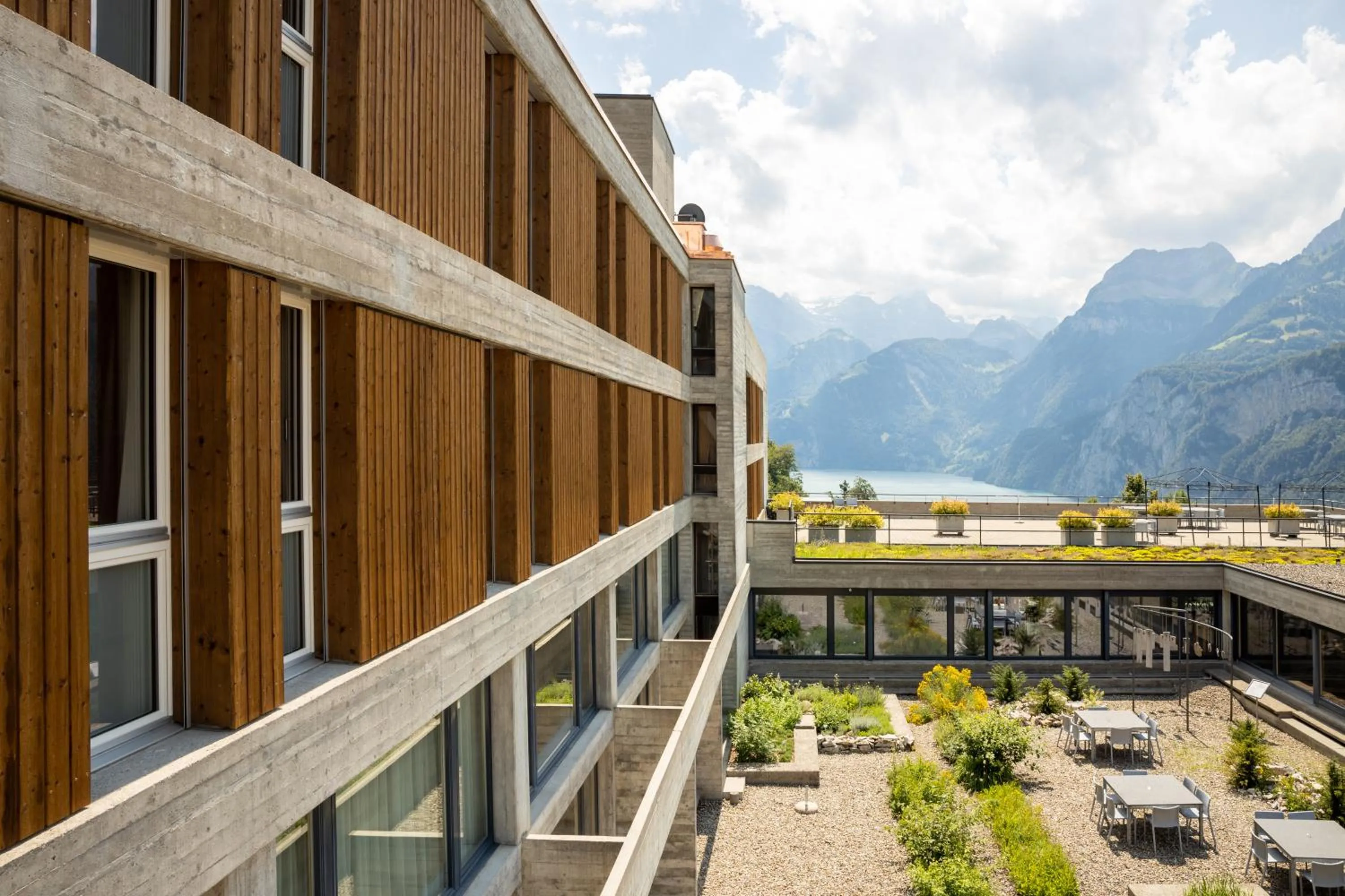 Balcony/Terrace in B&B Hotel Mattli Übernachtung Frühstück