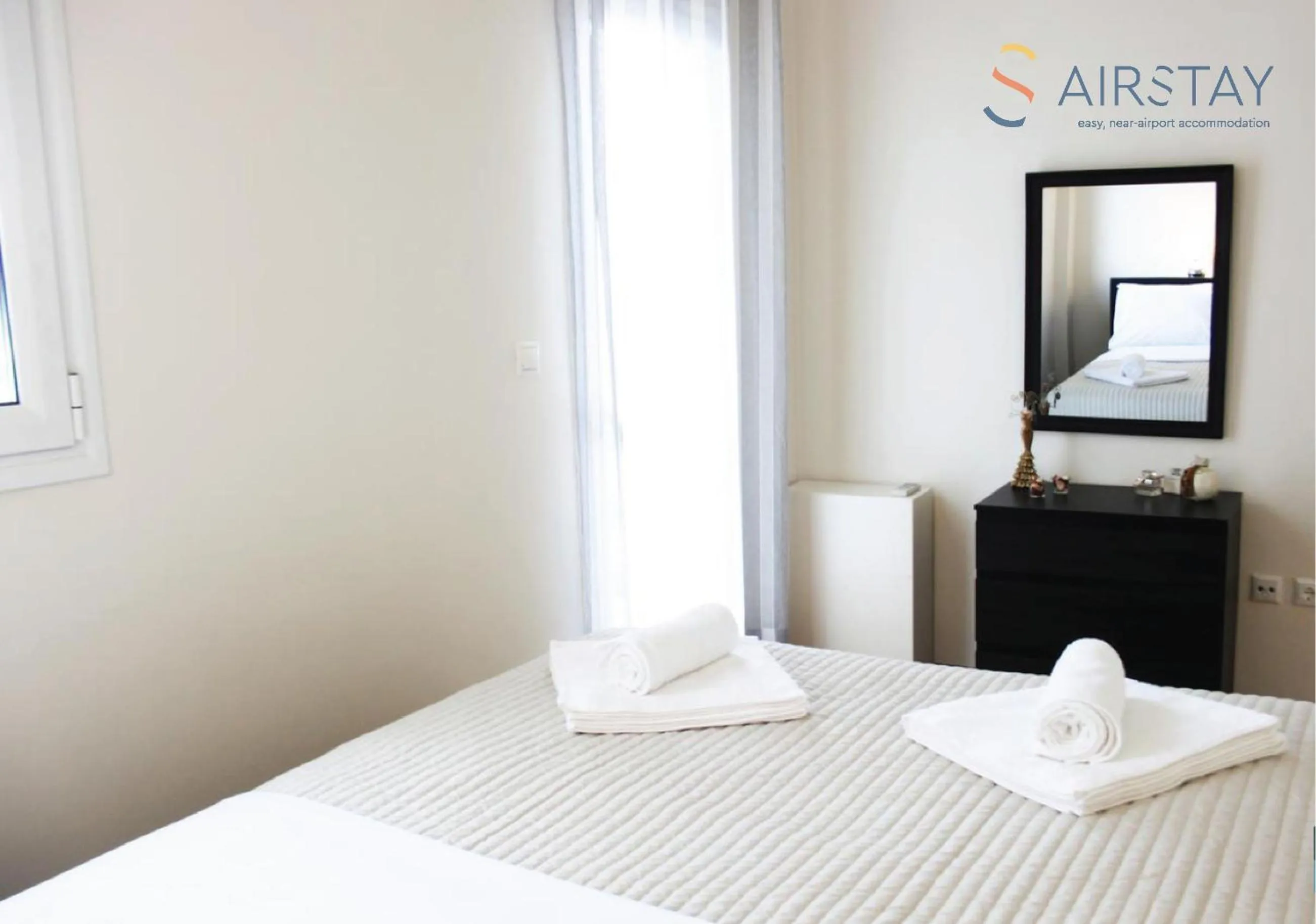 Bedroom, Bed in Anivia Apartments Airport by Airstay