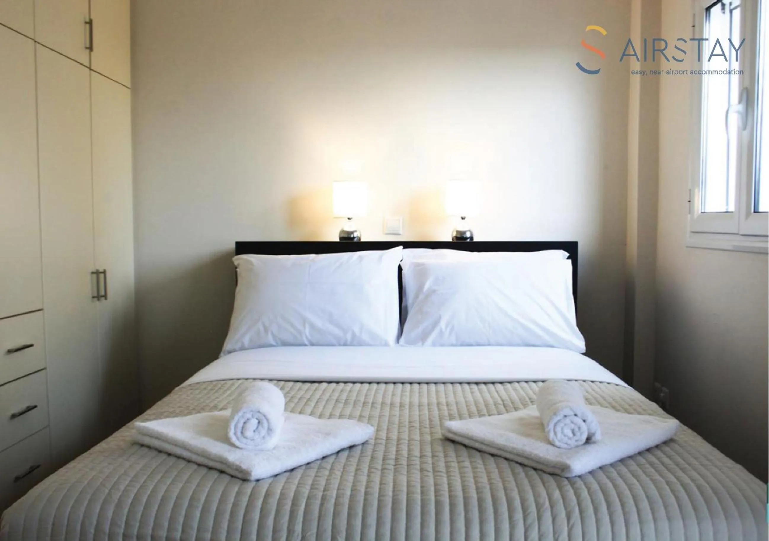 Bedroom, Bed in Anivia Apartments Airport by Airstay