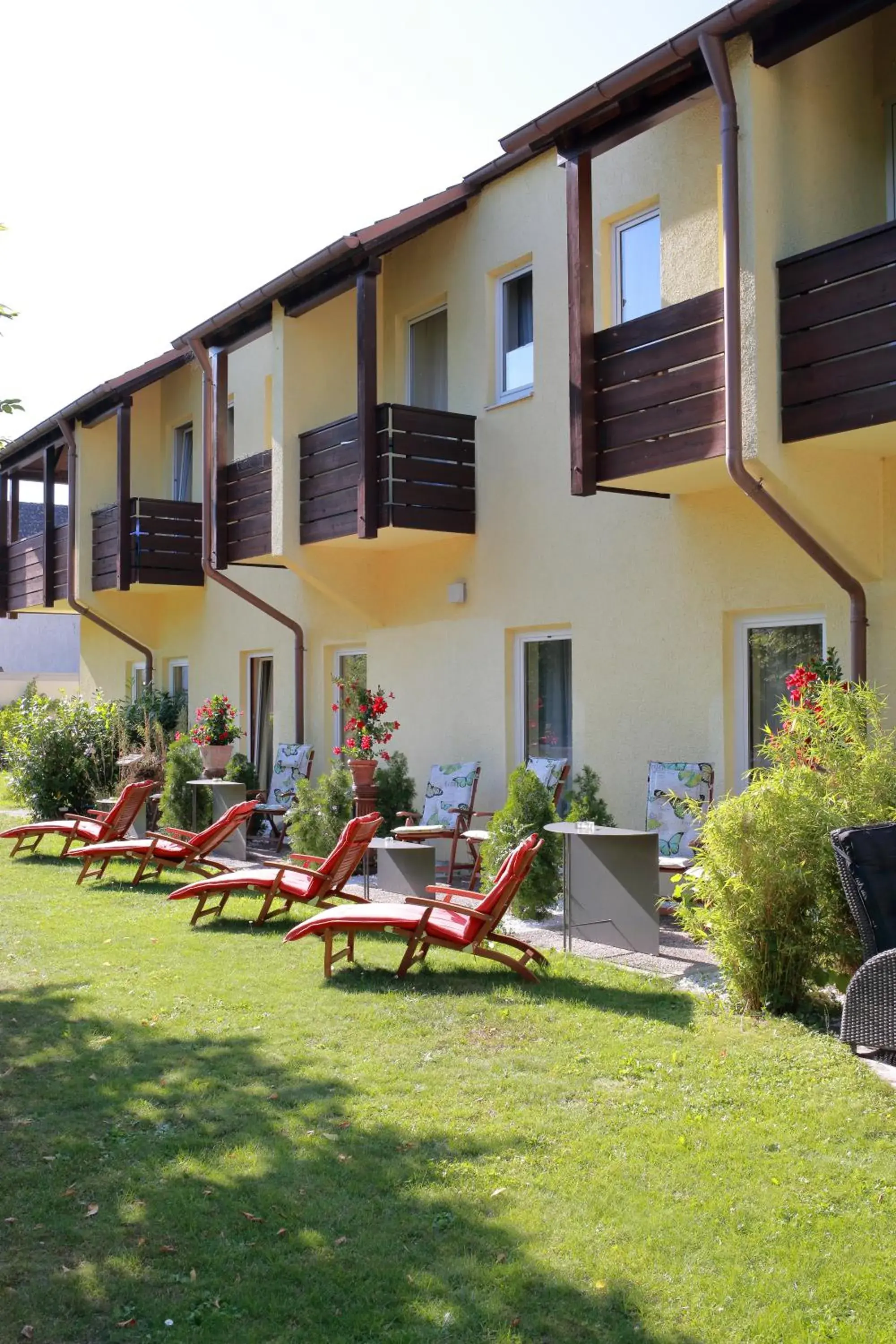 Garden view in Hotel Römerstadt Garden view in Hotel Römerstadt