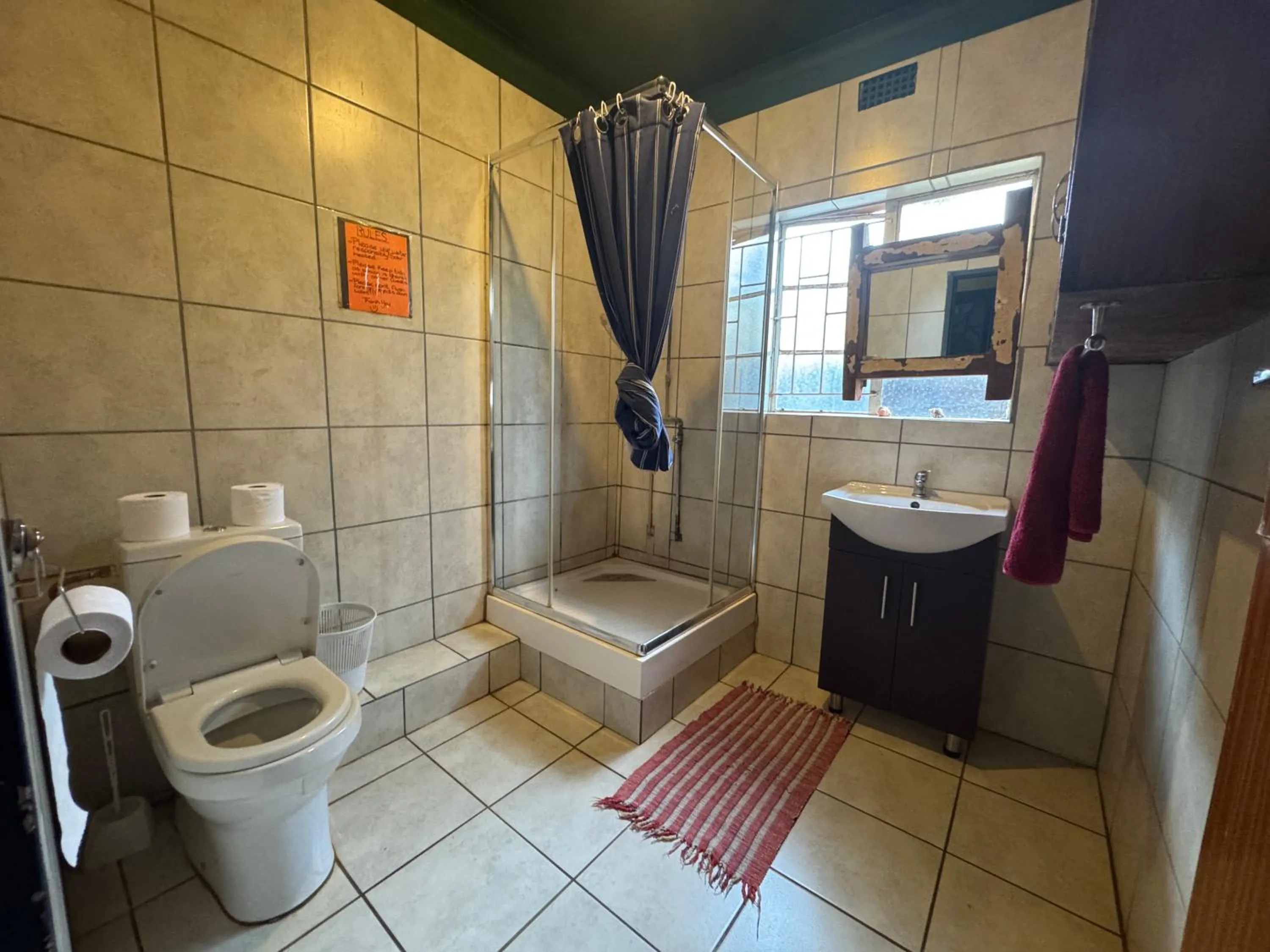 Shower in Sabie Gypsy's Backpackers