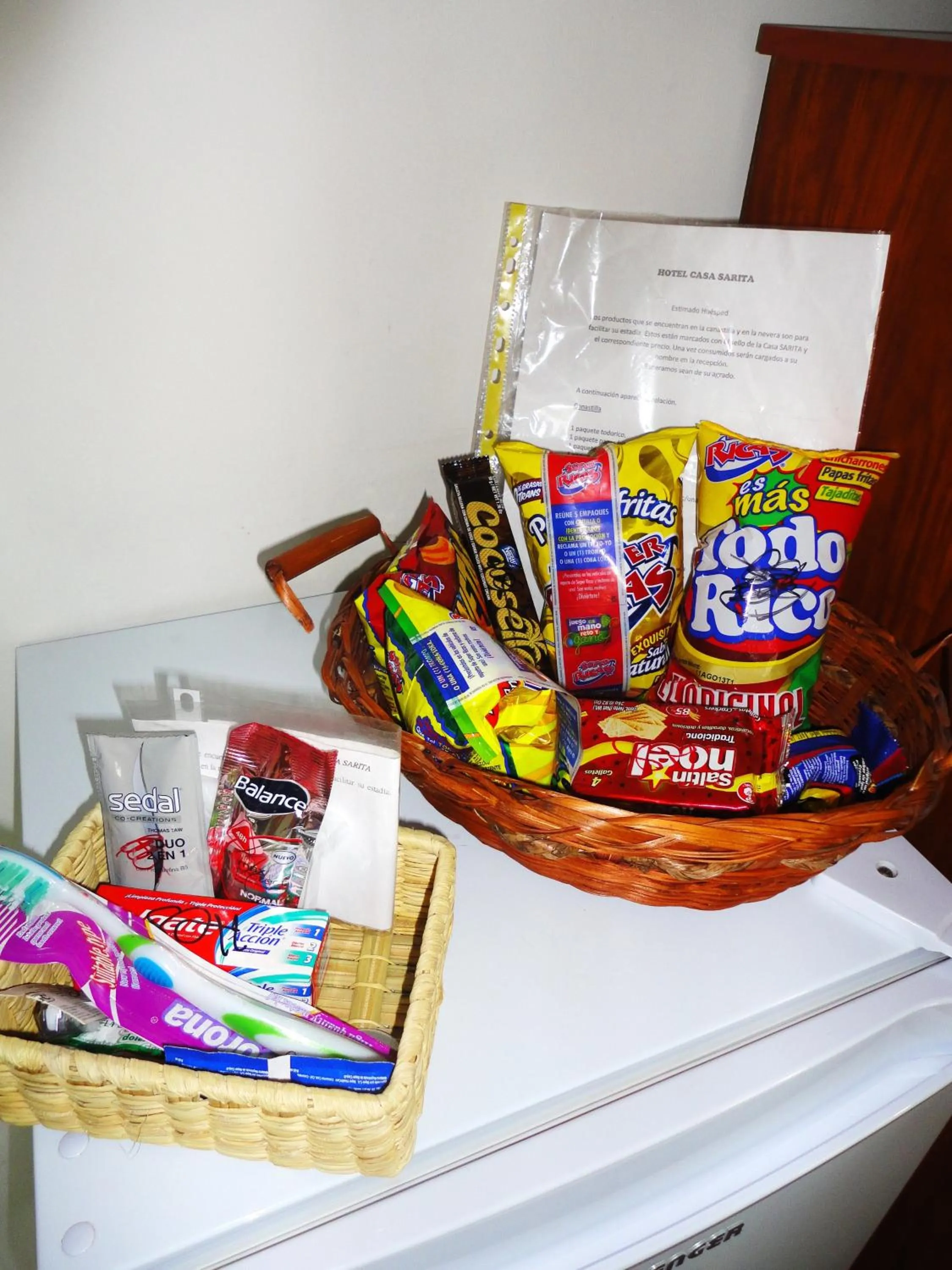 Food and drinks in Hotel Casa Sarita