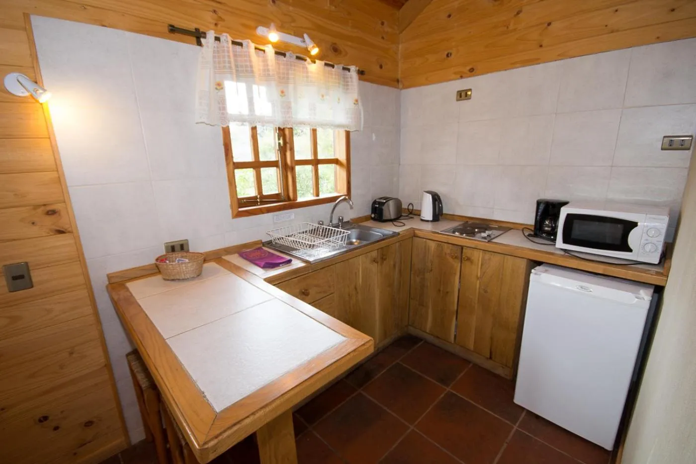 Kitchen or kitchenette in Cabañas Playa Linda