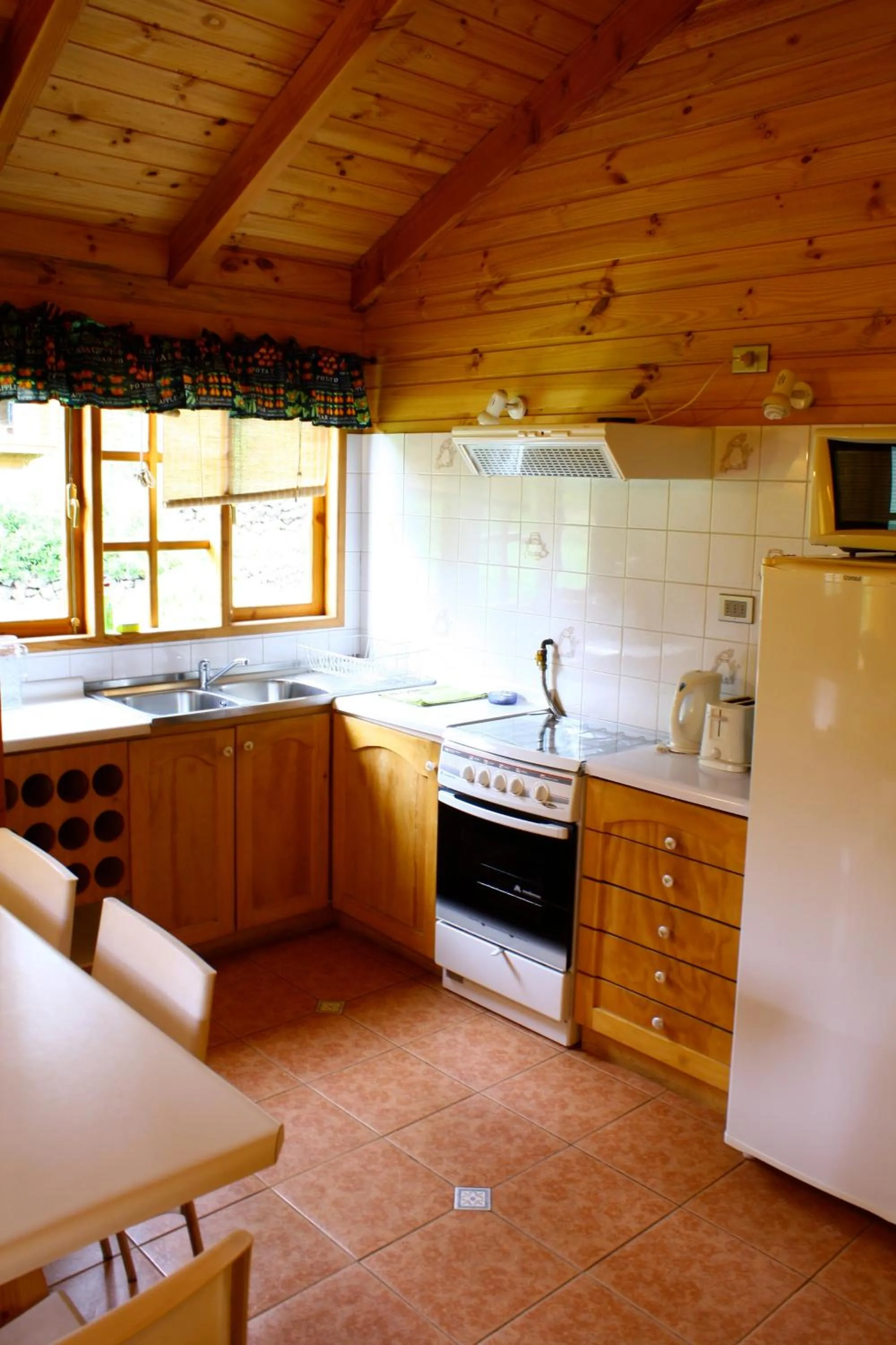 Kitchen or kitchenette in Cabañas Playa Linda